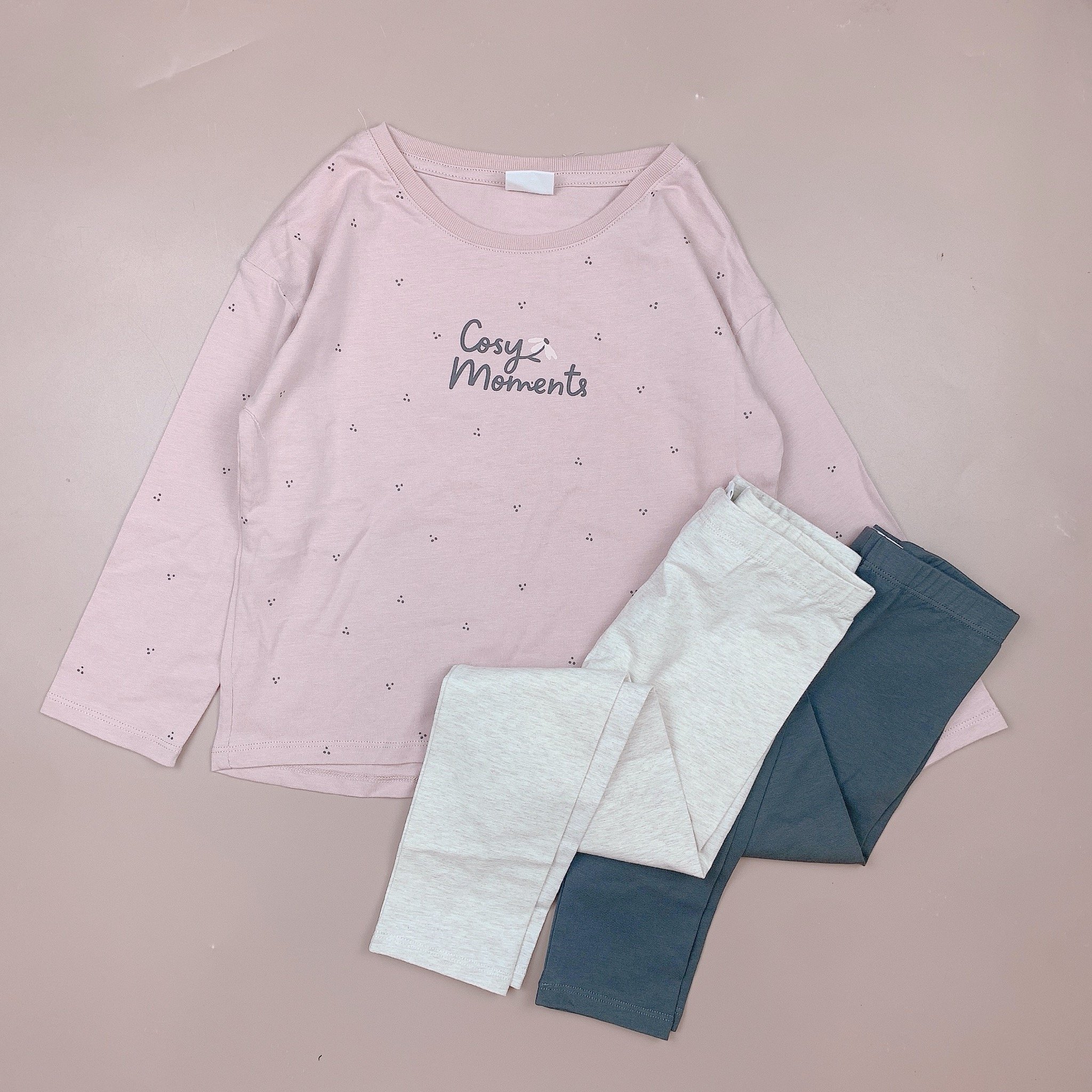 Bộ cotton Minene dài tay nhiều mẫu Bé Gái size 18m - 7y (quần ngẫu nhiên)