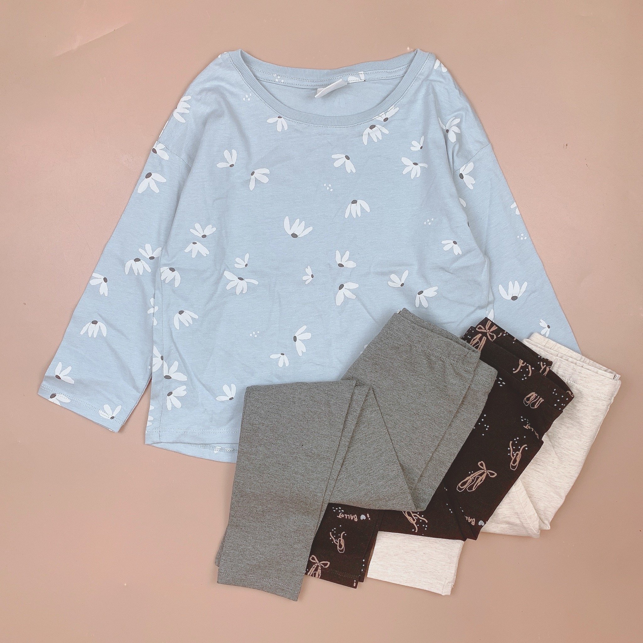 Bộ cotton Minene dài tay nhiều mẫu Bé Gái size 18m - 7y (quần ngẫu nhiên)