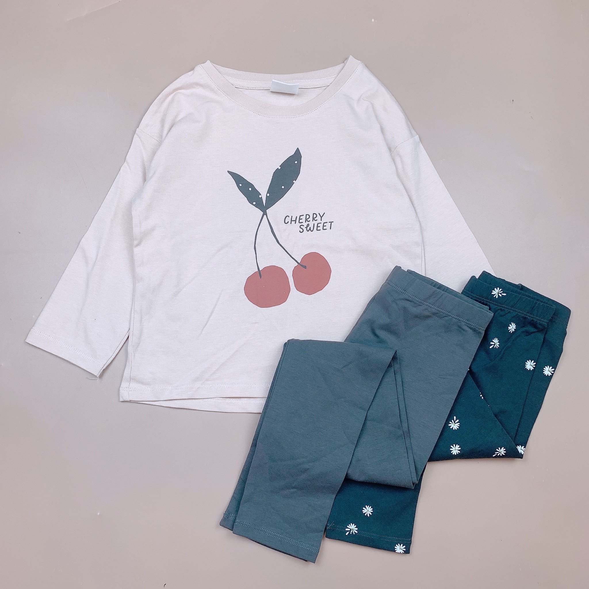 Bộ cotton Minene dài tay nhiều mẫu Bé Gái size 18m - 7y (quần ngẫu nhiên)
