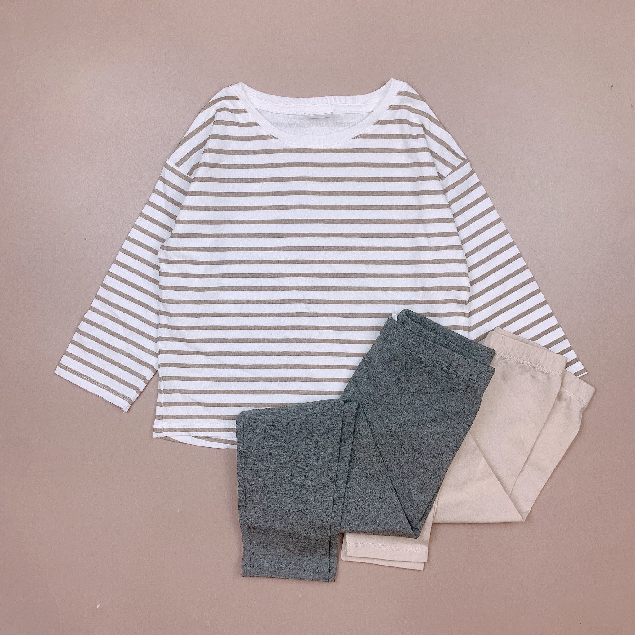 Bộ cotton Minene dài tay nhiều mẫu Bé Gái size 18m - 7y (quần ngẫu nhiên)