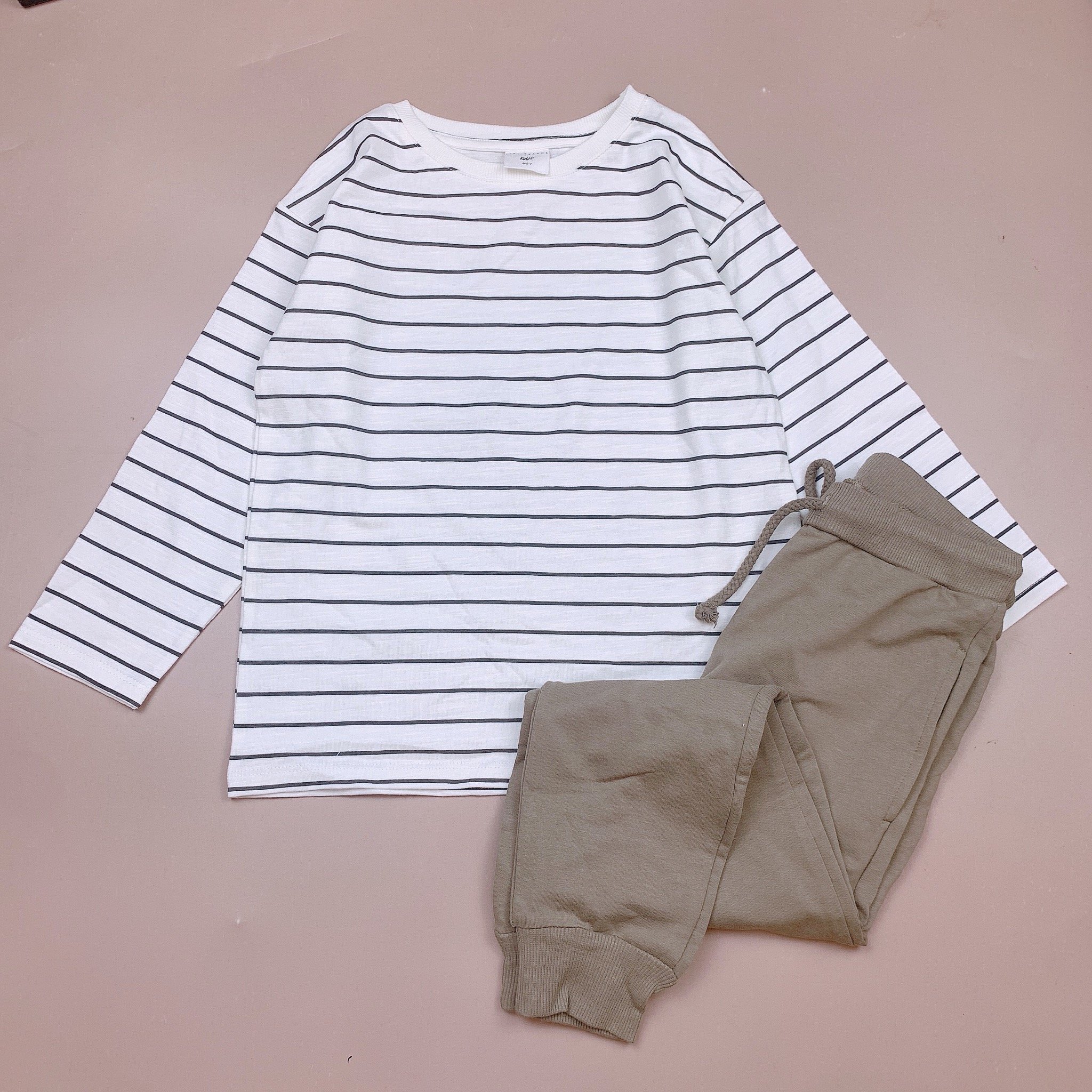 Bộ cotton Minene dài tay nhiều mẫu Bé Gái size 18m - 7y (quần ngẫu nhiên)
