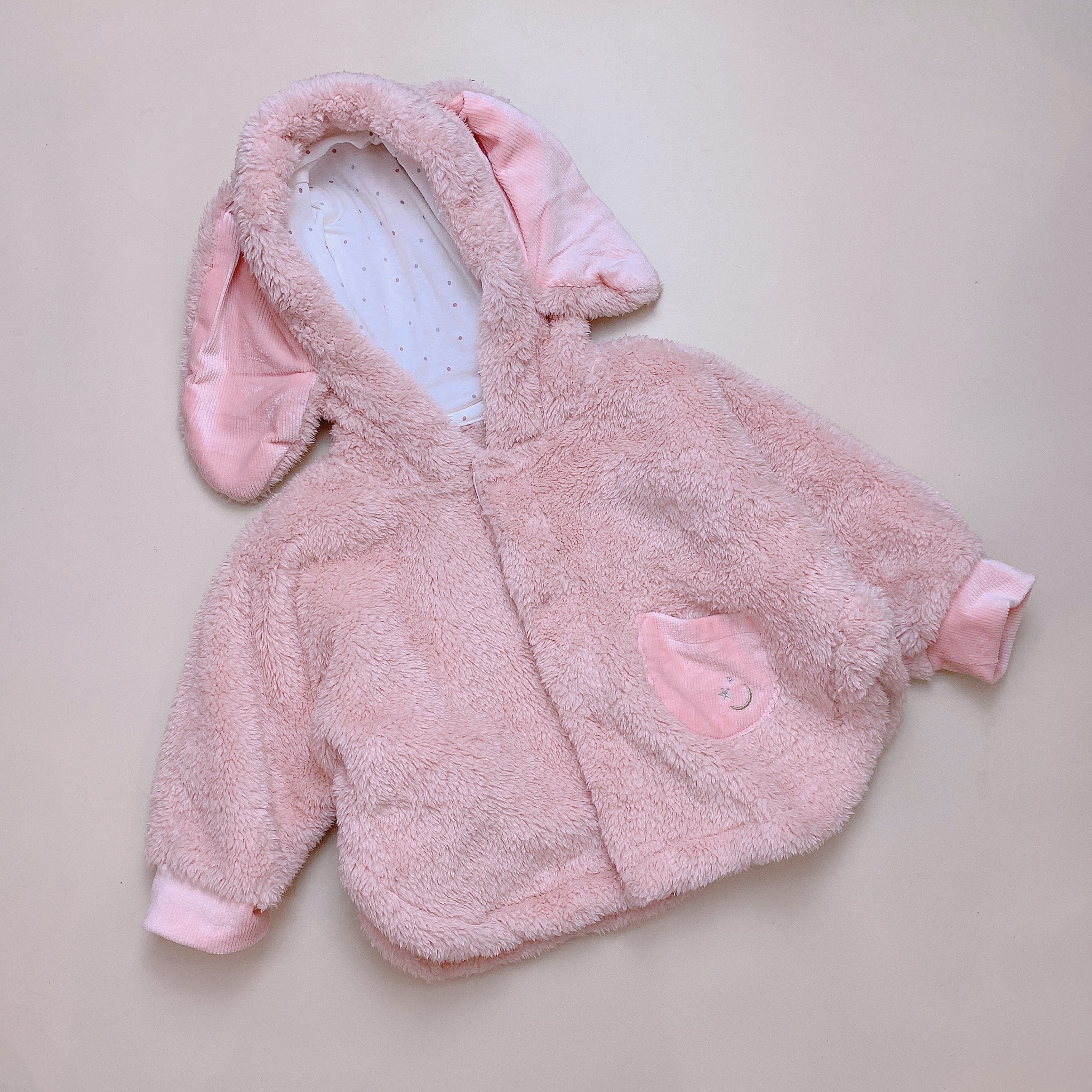 Áo khoác choàng lông Afternoon Tea xuất Nhật size 6m-2y