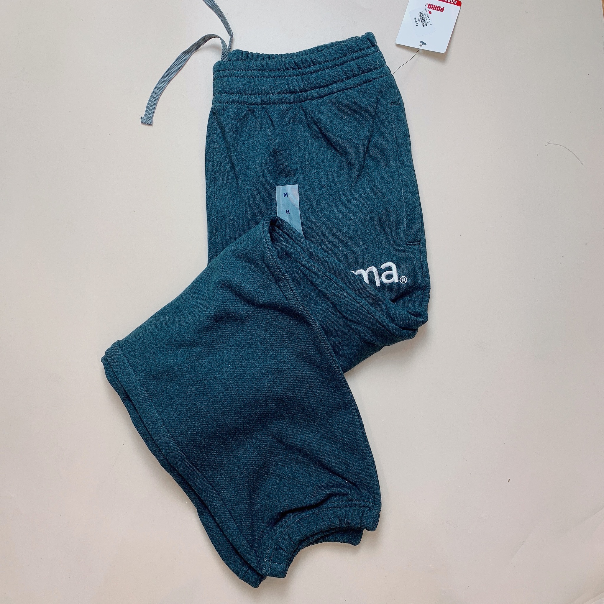 Quần nỉ jogger vải dư thêu chữ Puma cho Bố size M / L