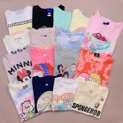 BM4 - Áo cotton G.A.P kids hoạt hình nhiều mẫu BG size 5-16y