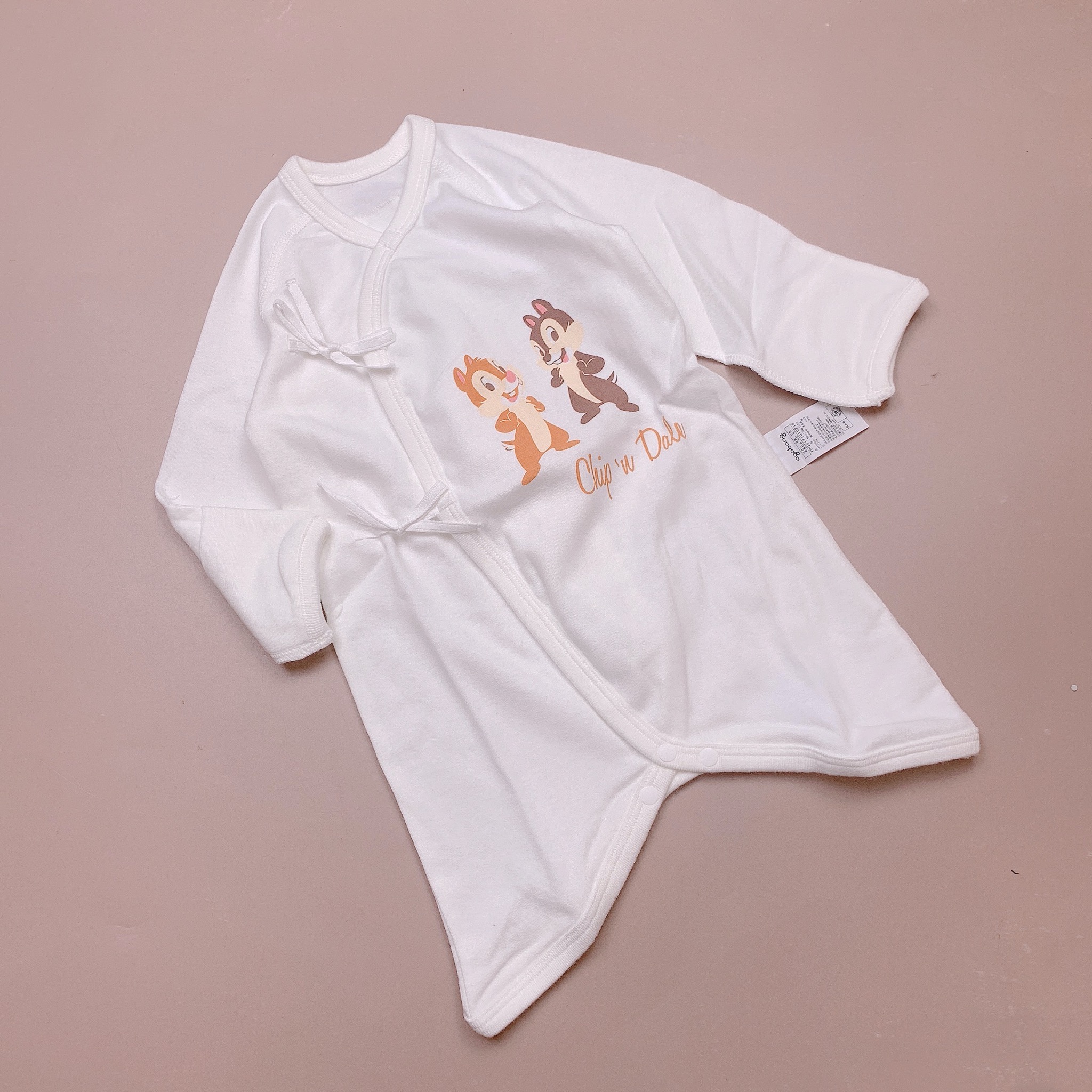 Body sơ sinh Agabang màu trắng HT Chip & Dale size 60