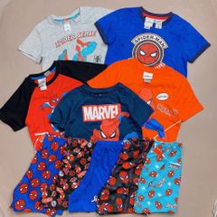 Bộ cotton marvel dư xịn Spiderman nhiều màu BT size 2-10y