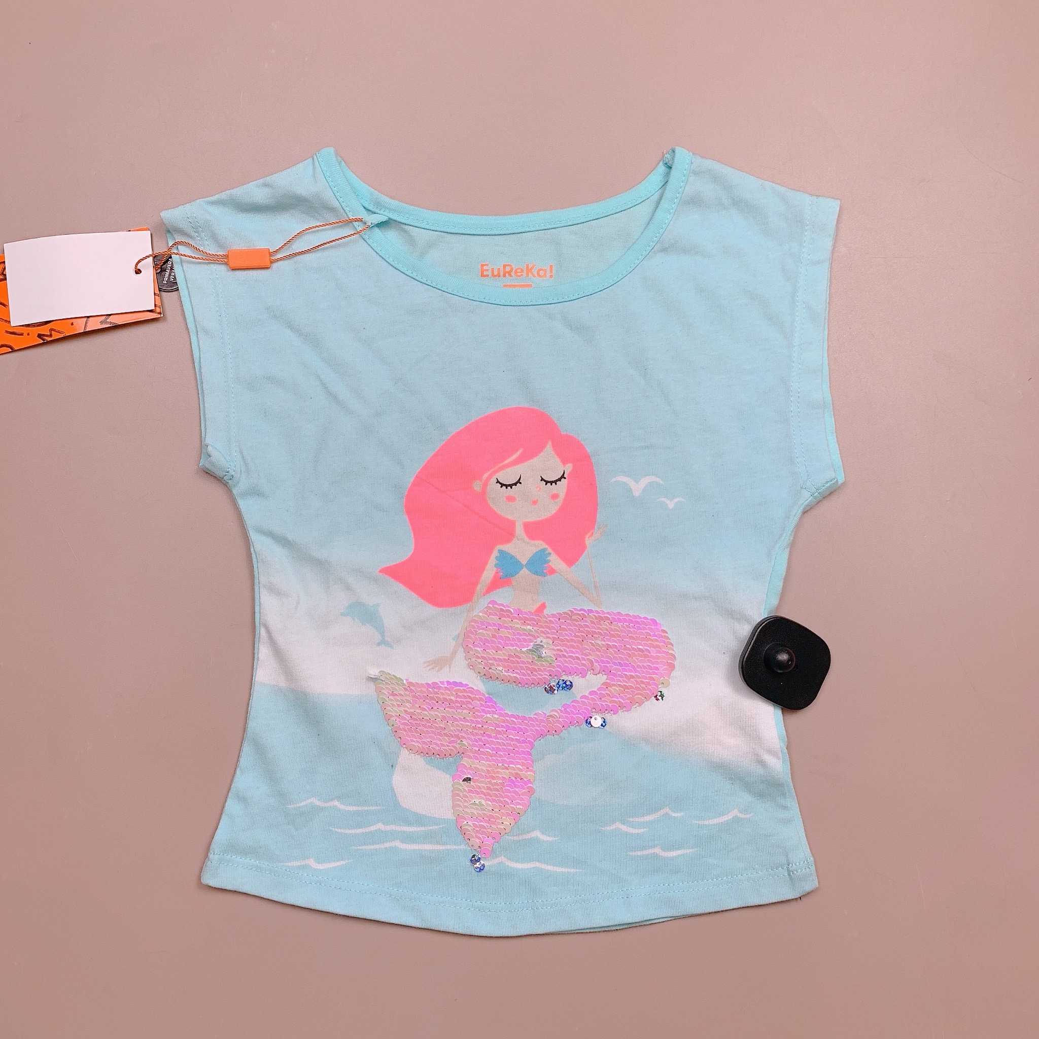 Áo cotton Eureka tay hến kim sa nhiều hình BG size 2 - 8y