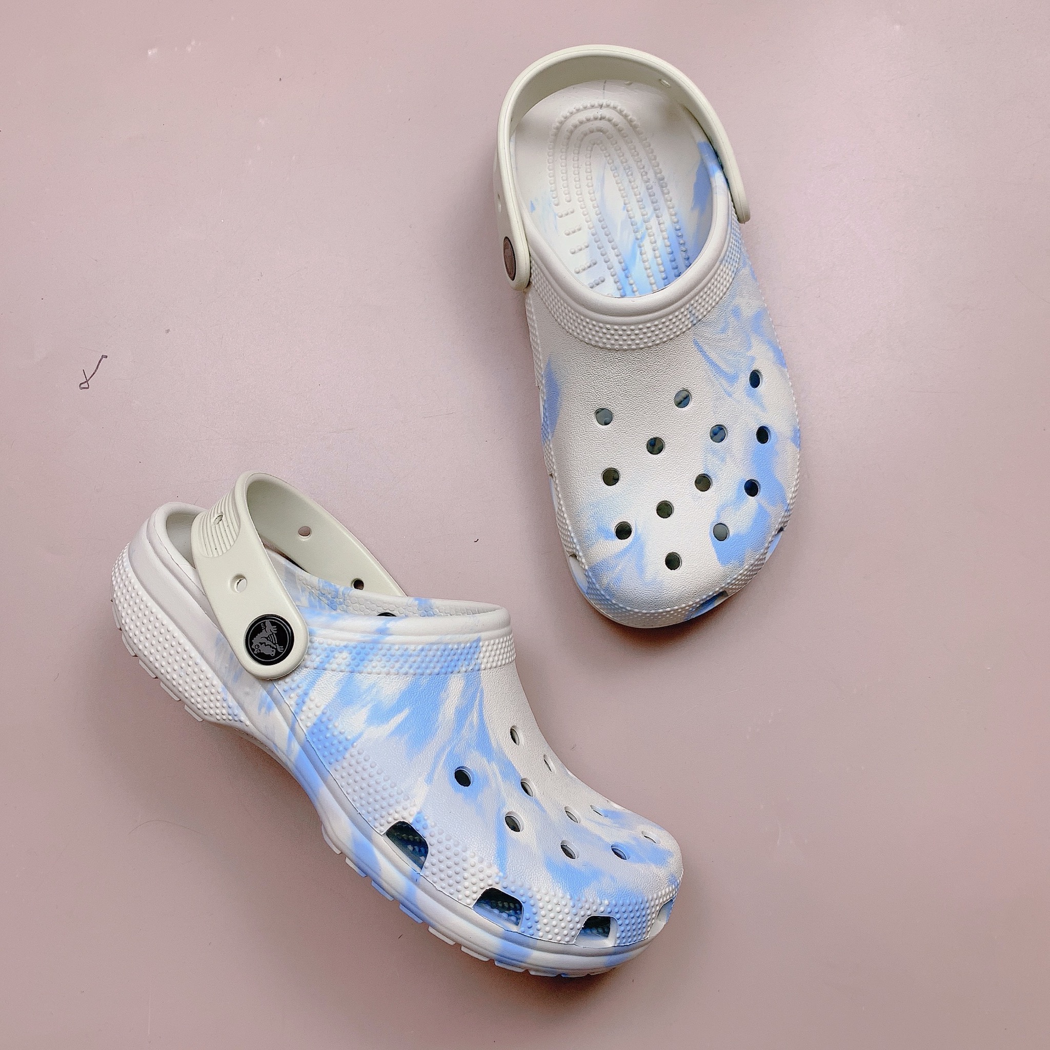 Sục Crocs dư xịn bảng màu loang size J1-M7