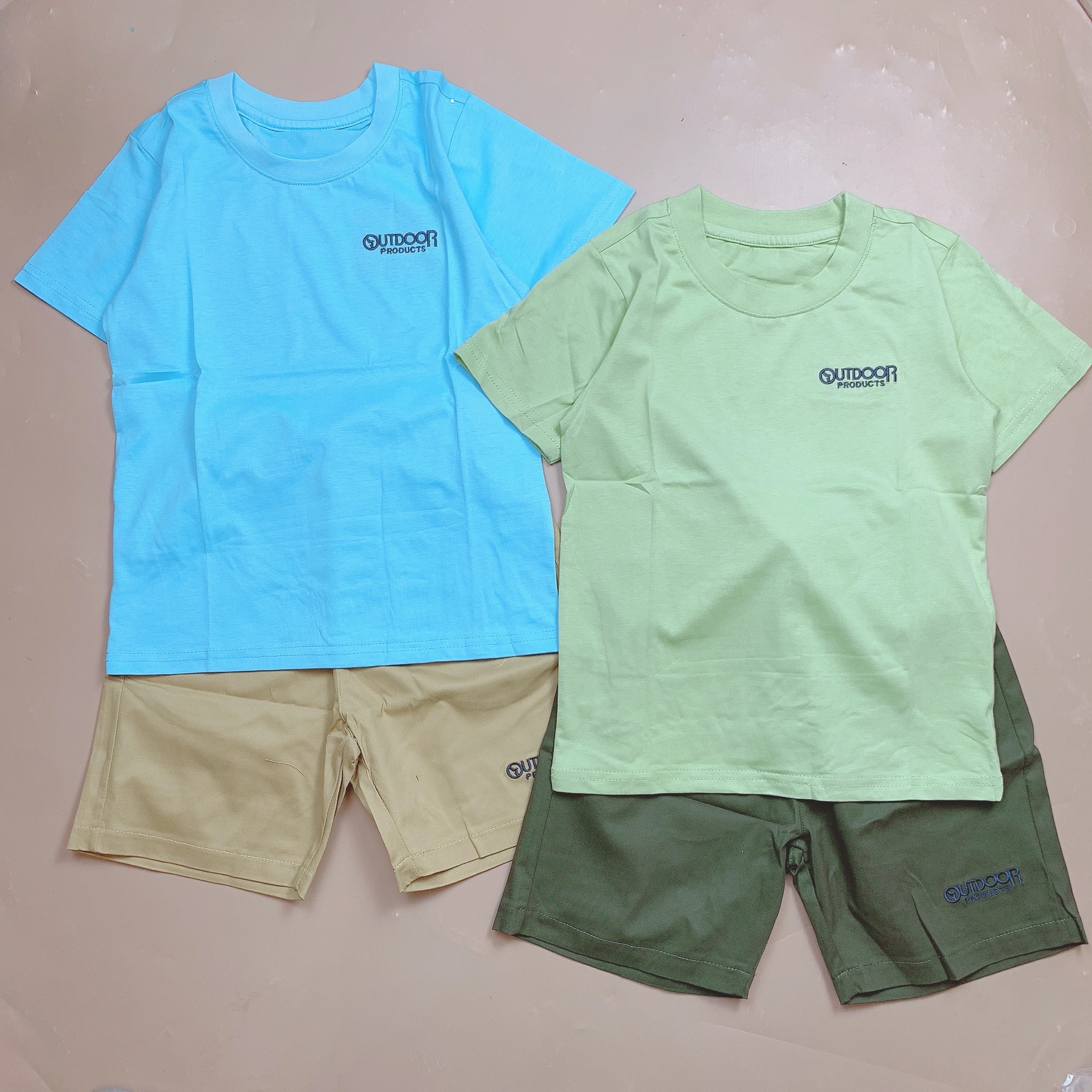 Bộ Outdoor áo thun cotton + quần kaki BT size 120-160