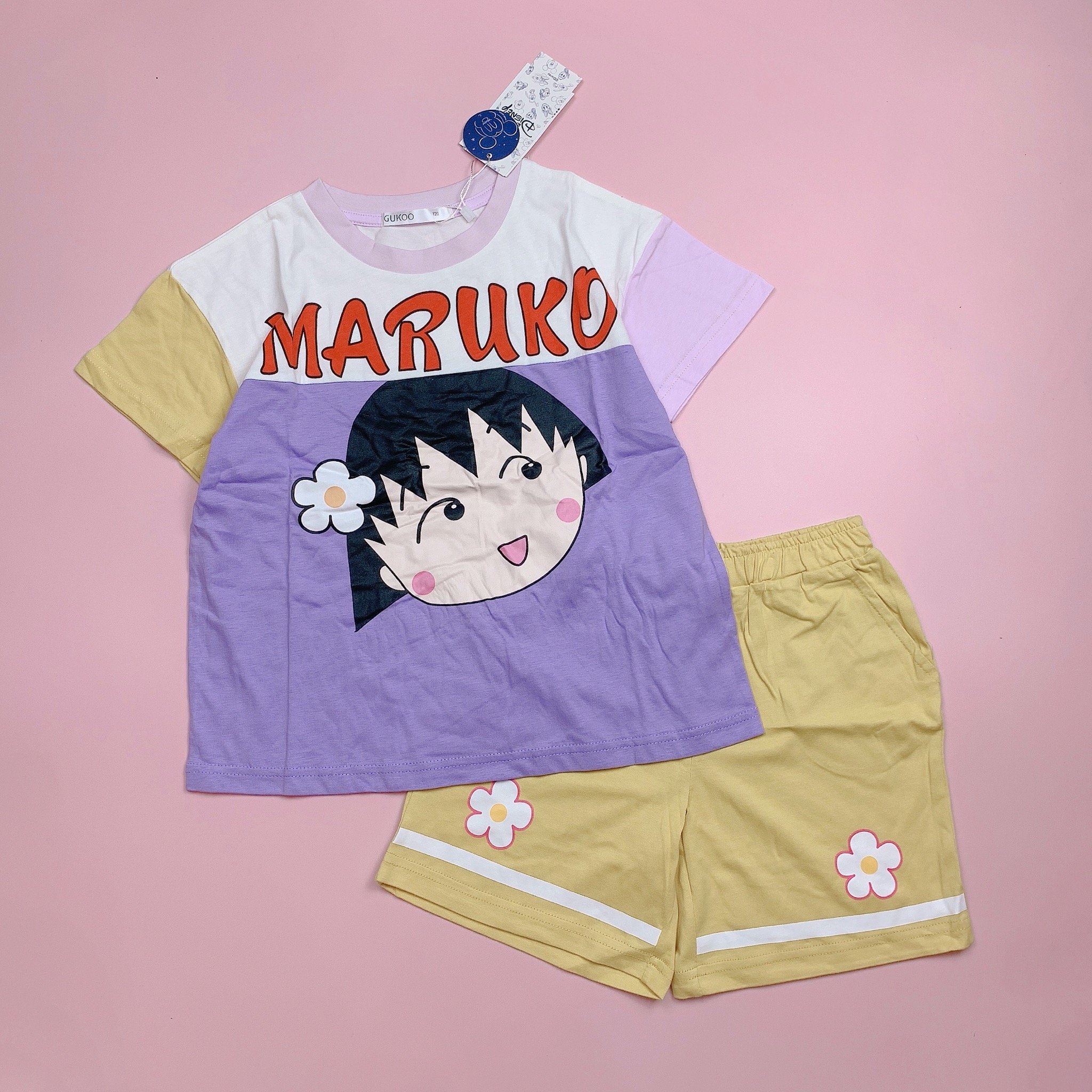 Bộ cotton Gukoo nhóc Maruko BG size 110.120.130