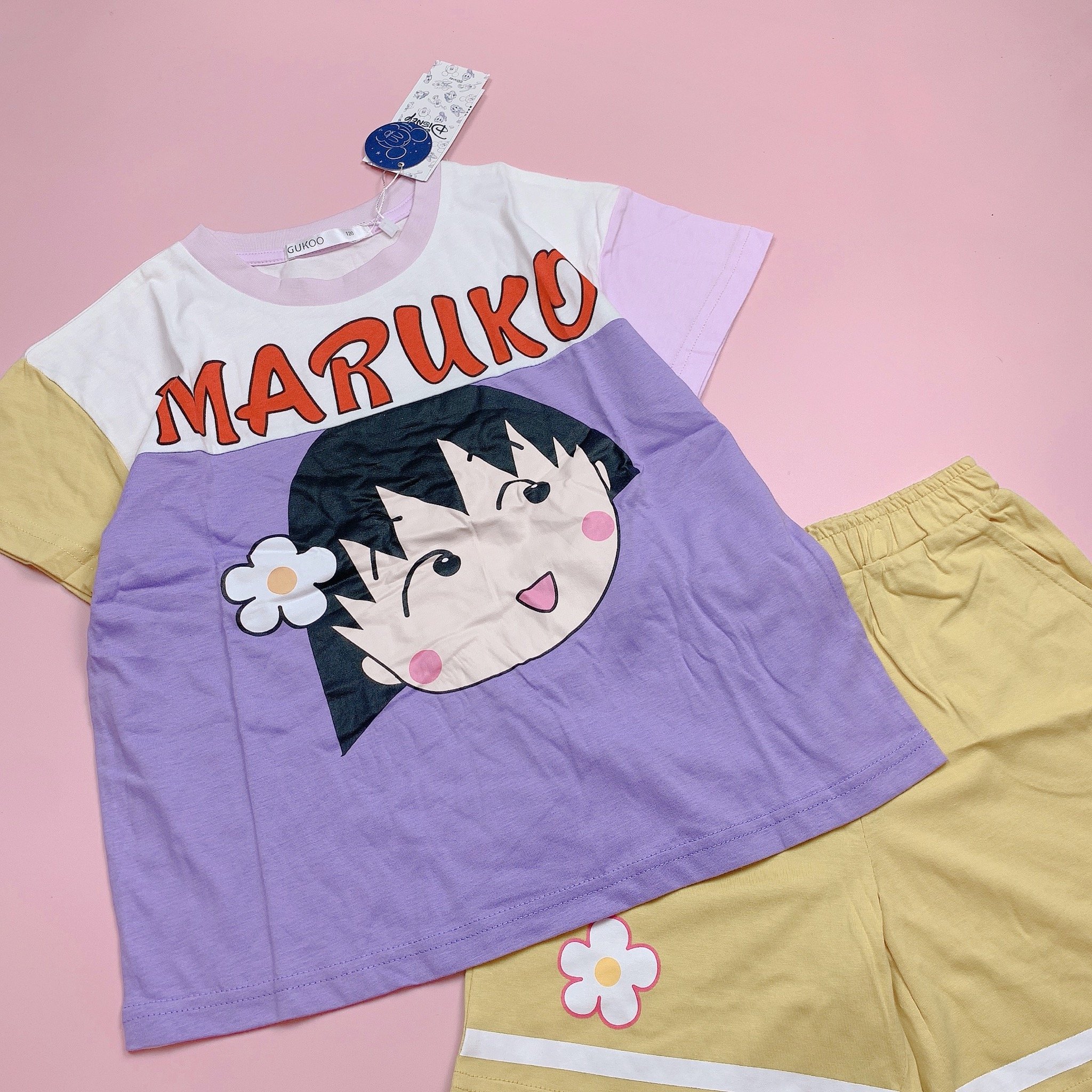 Bộ cotton Gukoo nhóc Maruko BG size 110.120.130