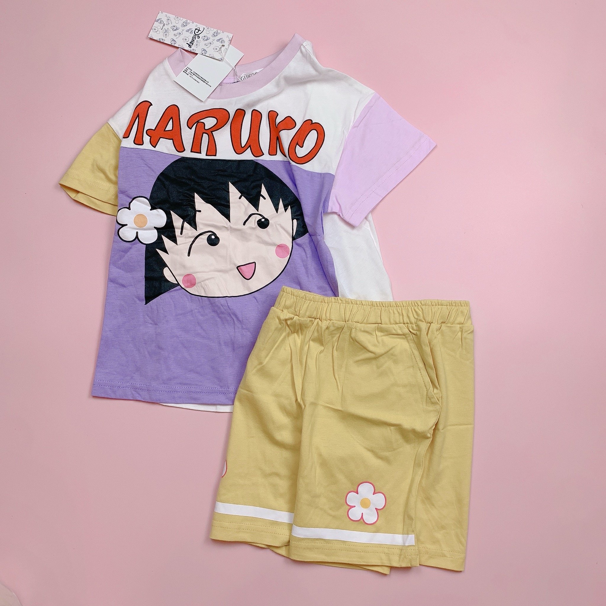 Bộ cotton Gukoo nhóc Maruko BG size 110.120.130