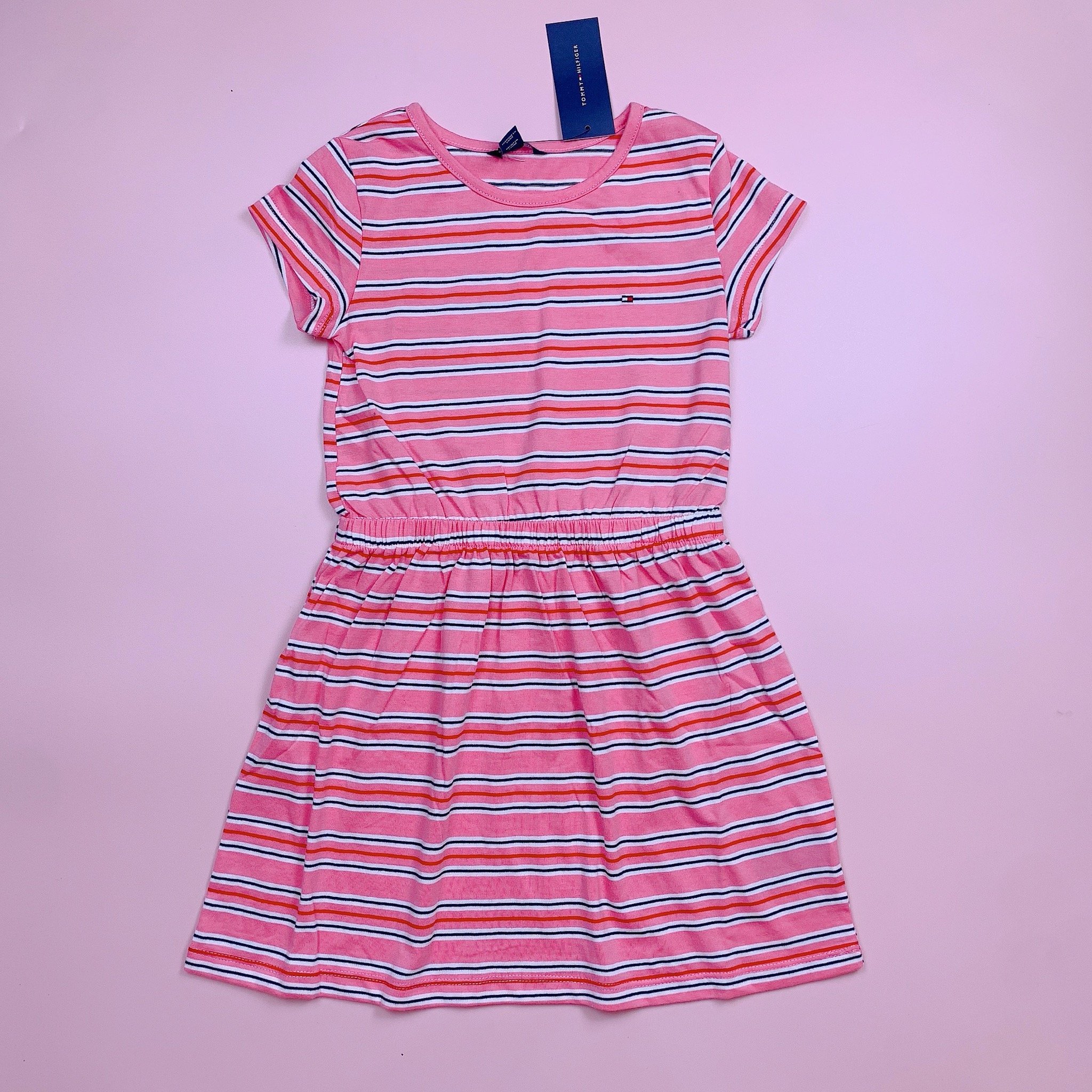 Váy cotton T.M dư xịn kẻ ngang nhiều màu BG size 7-16y