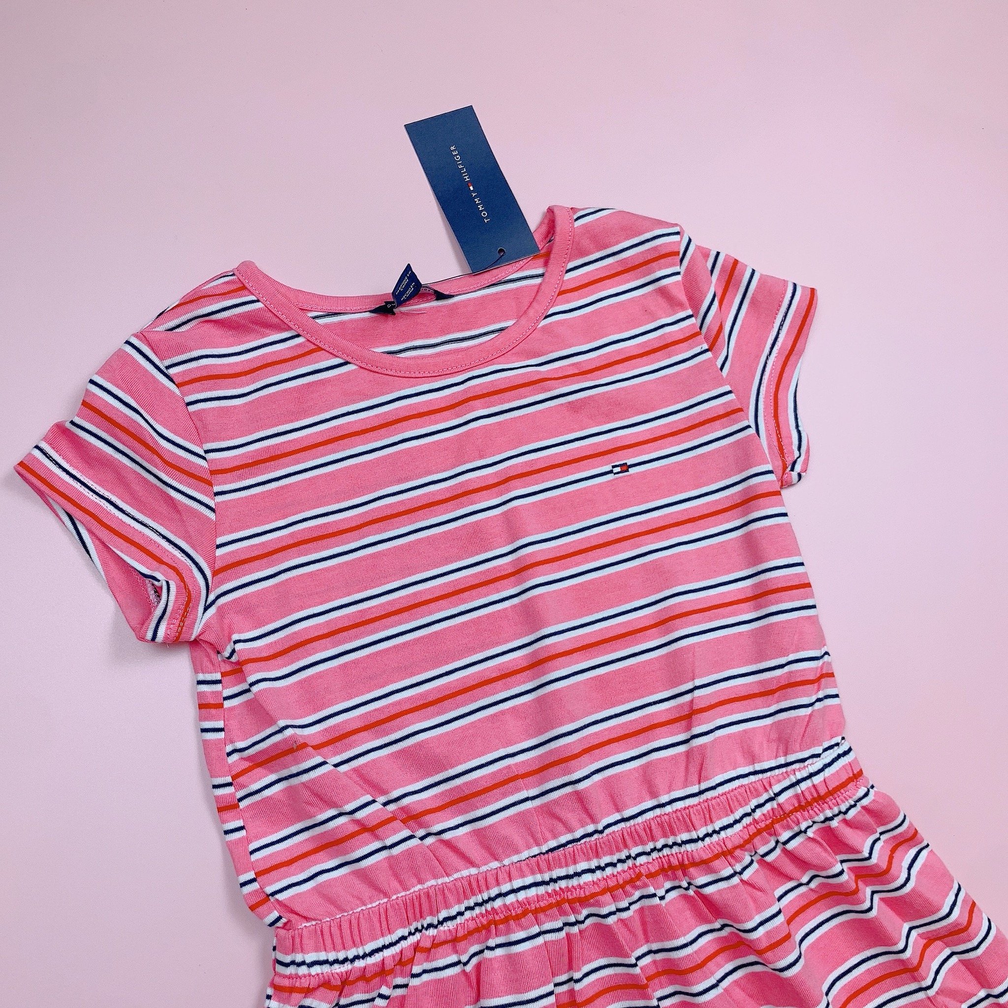Váy cotton T.M dư xịn kẻ ngang nhiều màu BG size 7-16y
