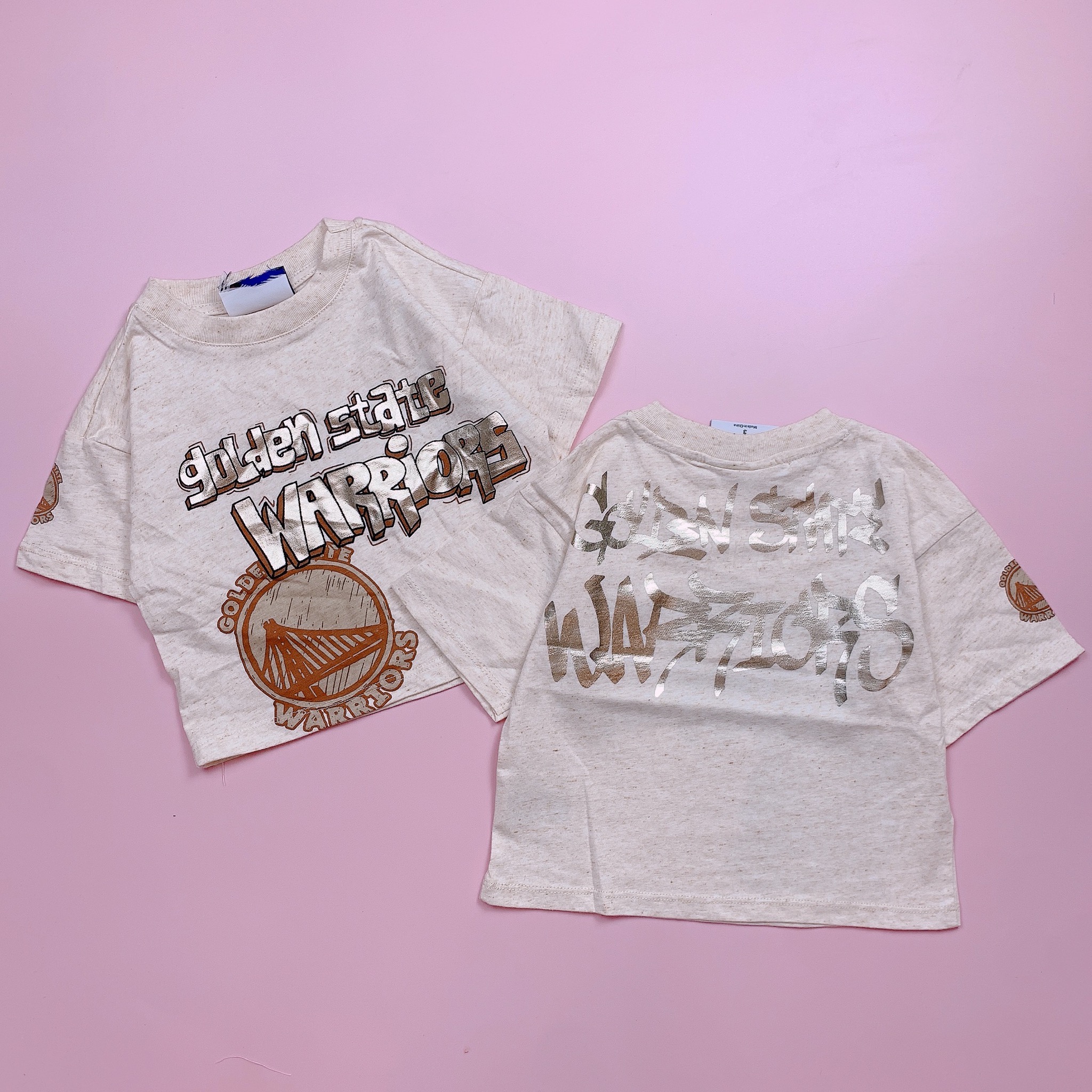 Dáng Croptop - Áo cotton NBA nhiều màu BG size 2-10y