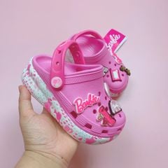 Sục Crocs đế cao Barbies hồng BG size C11-J4