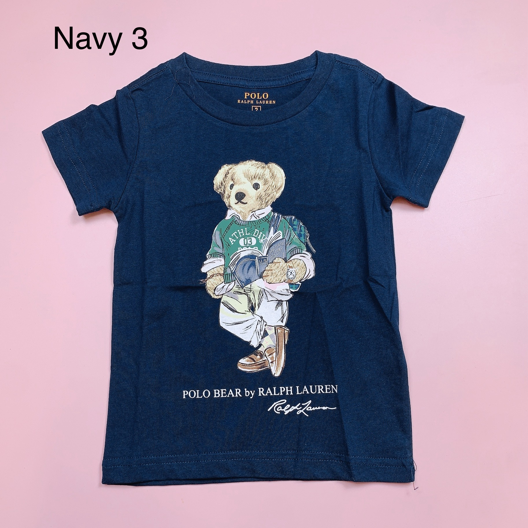 Áo cotton in gấu cổ tròn nhiều màu BTBG size 2-12y