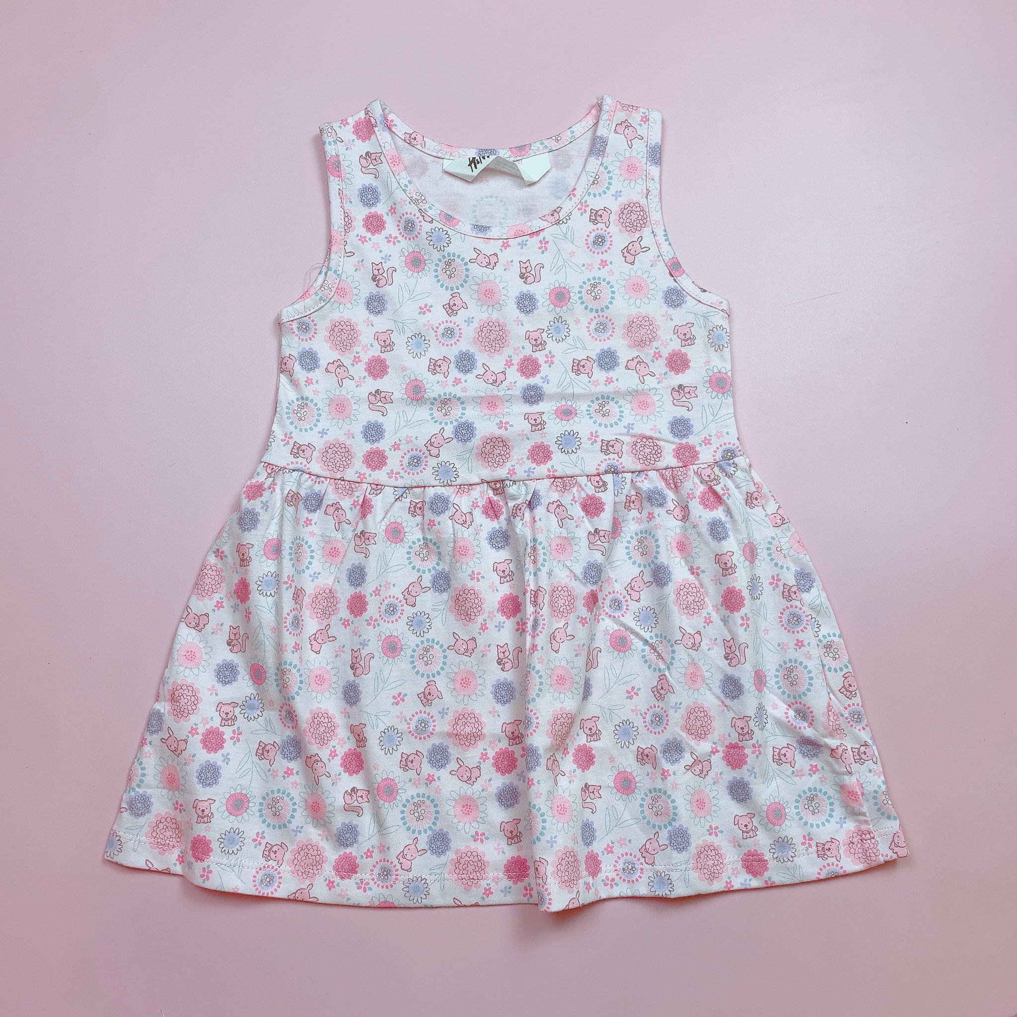 Váy cotton sát nách HM nhiều màu BG size 2-10y