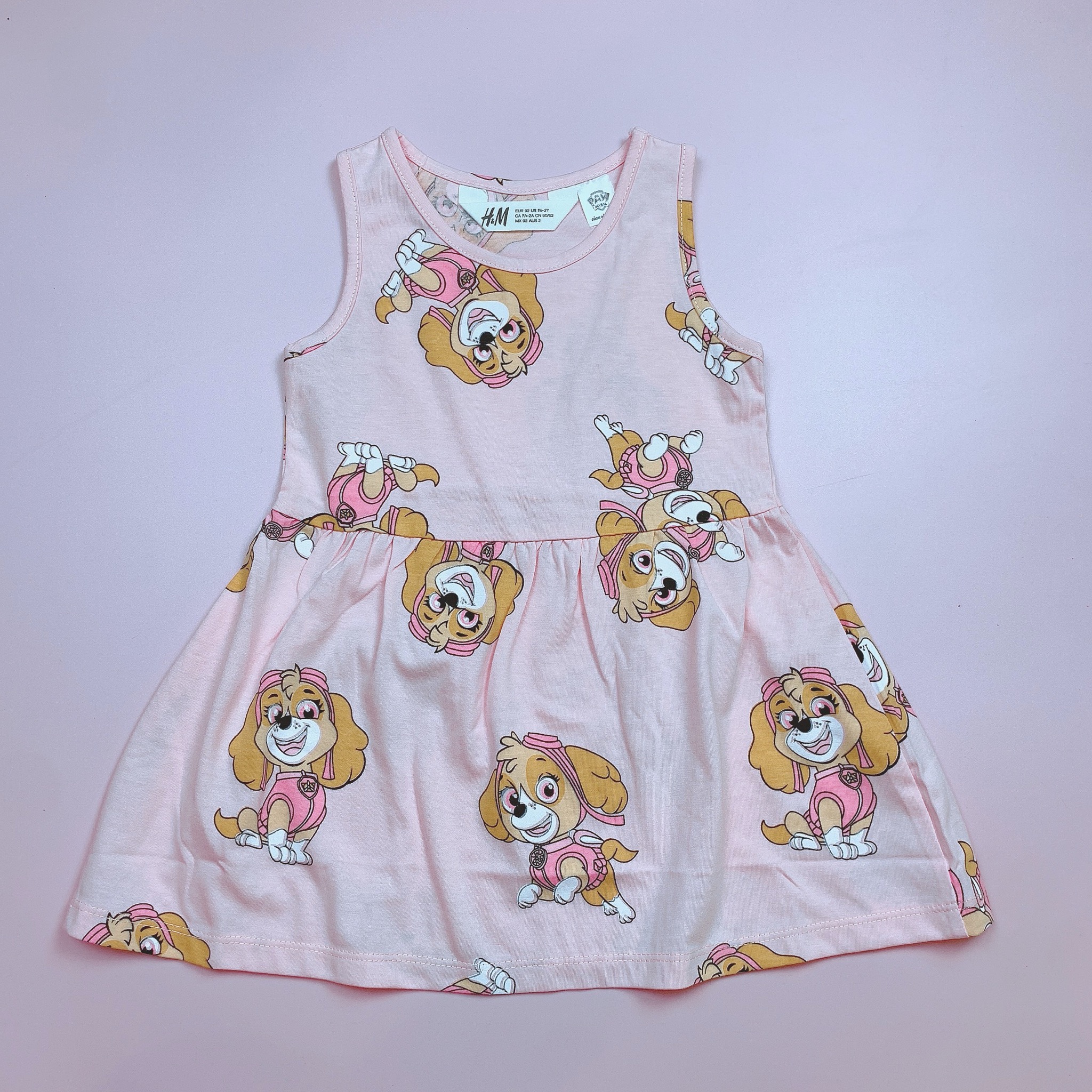 Váy cotton sát nách HM nhiều màu BG size 2-10y