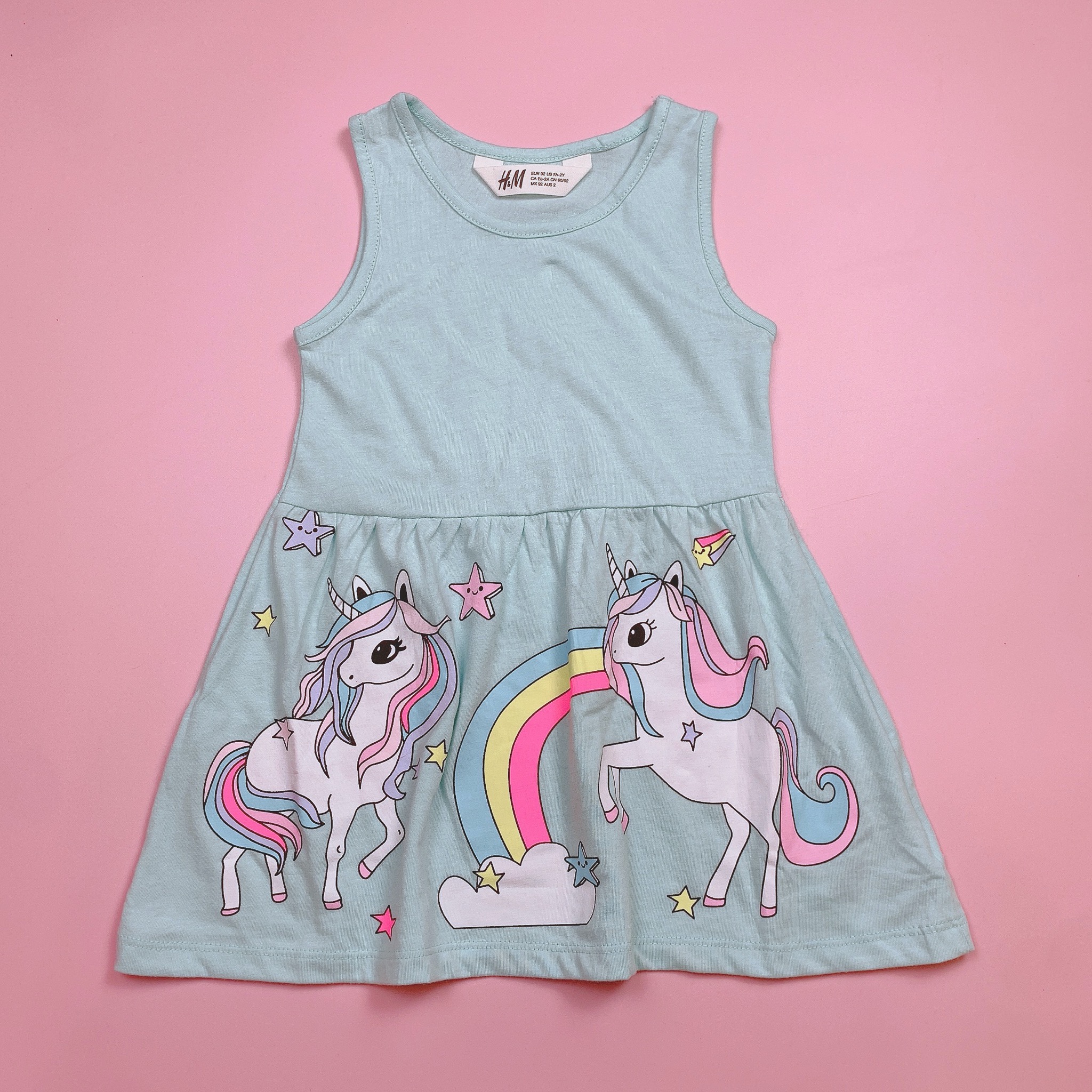 Váy cotton sát nách HM nhiều màu BG size 2-10y