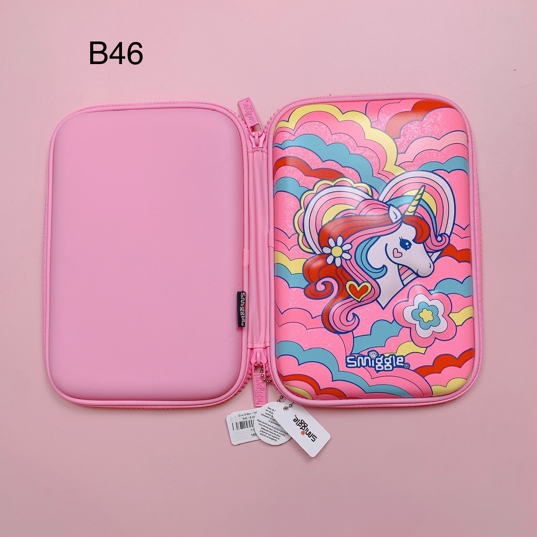 Size B Box - Hộp bút Smiggle nhiều màu cho bé size 22*15cm