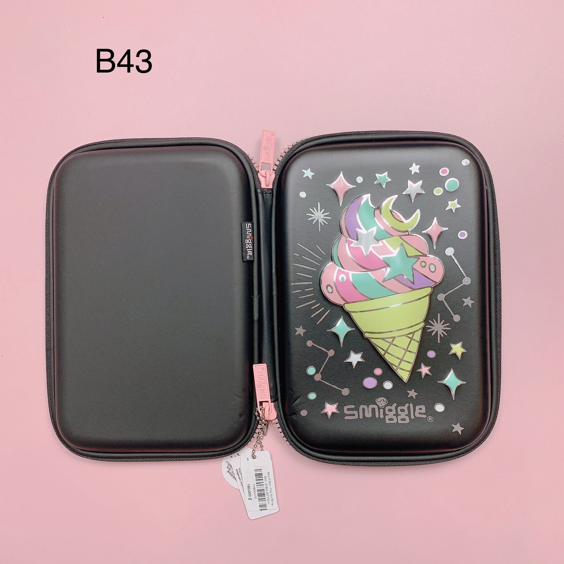 Size B Box - Hộp bút Smiggle nhiều màu cho bé size 22*15cm