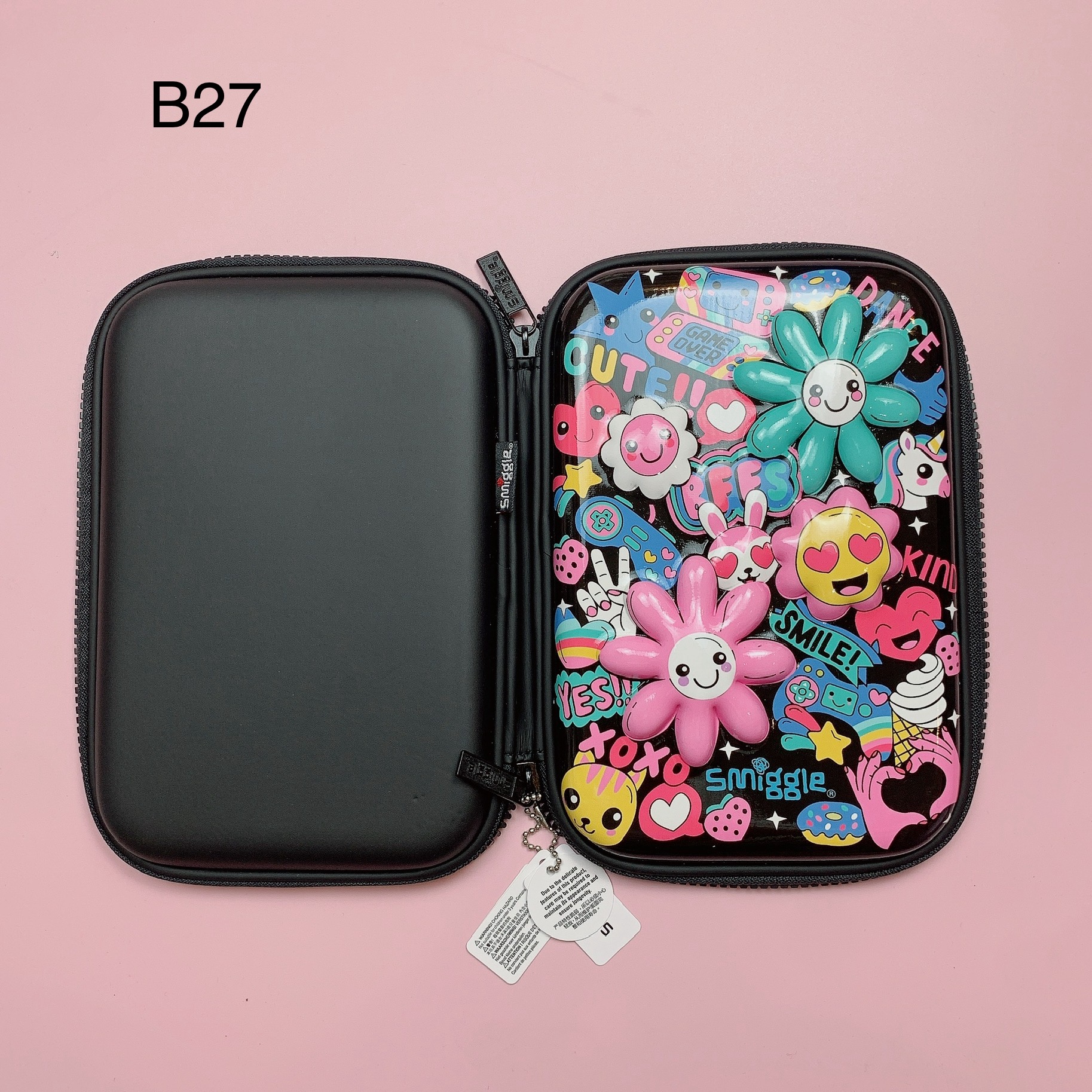 Size B Box - Hộp bút Smiggle nhiều màu cho bé size 22*15cm