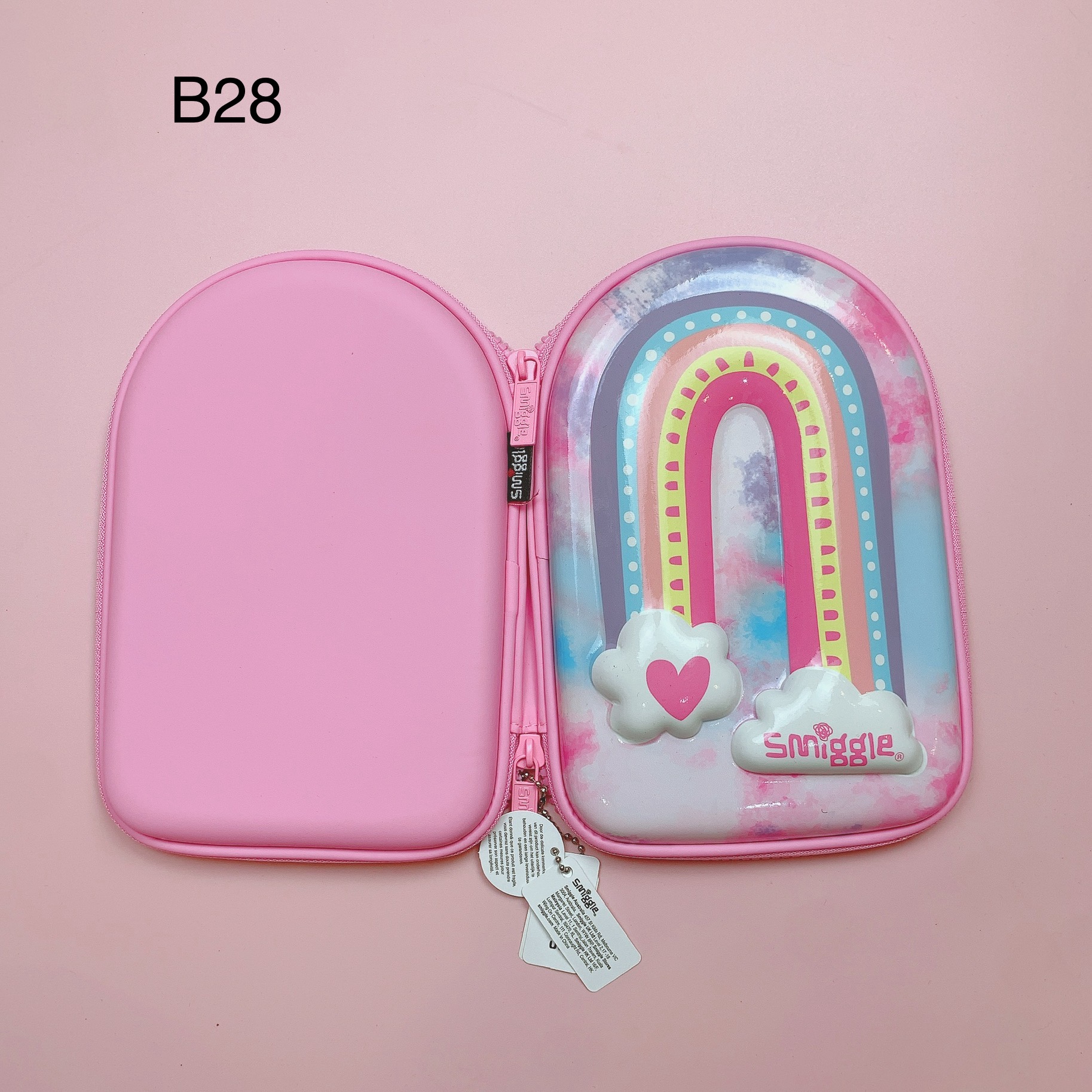 Size B Box - Hộp bút Smiggle nhiều màu cho bé size 22*15cm