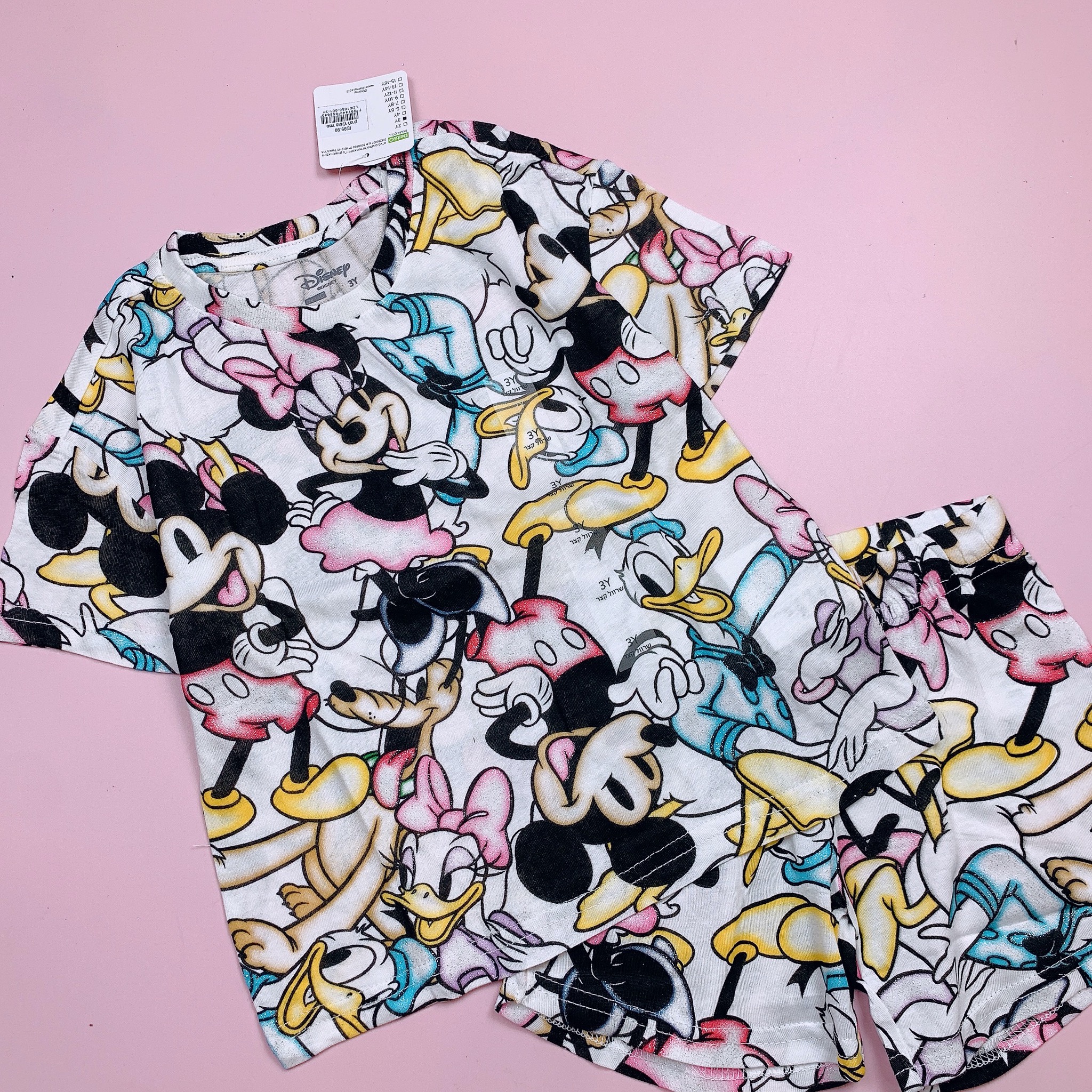 Bộ cotton Delta Mickey Minnie nhiều hình BTBG size 2-16y