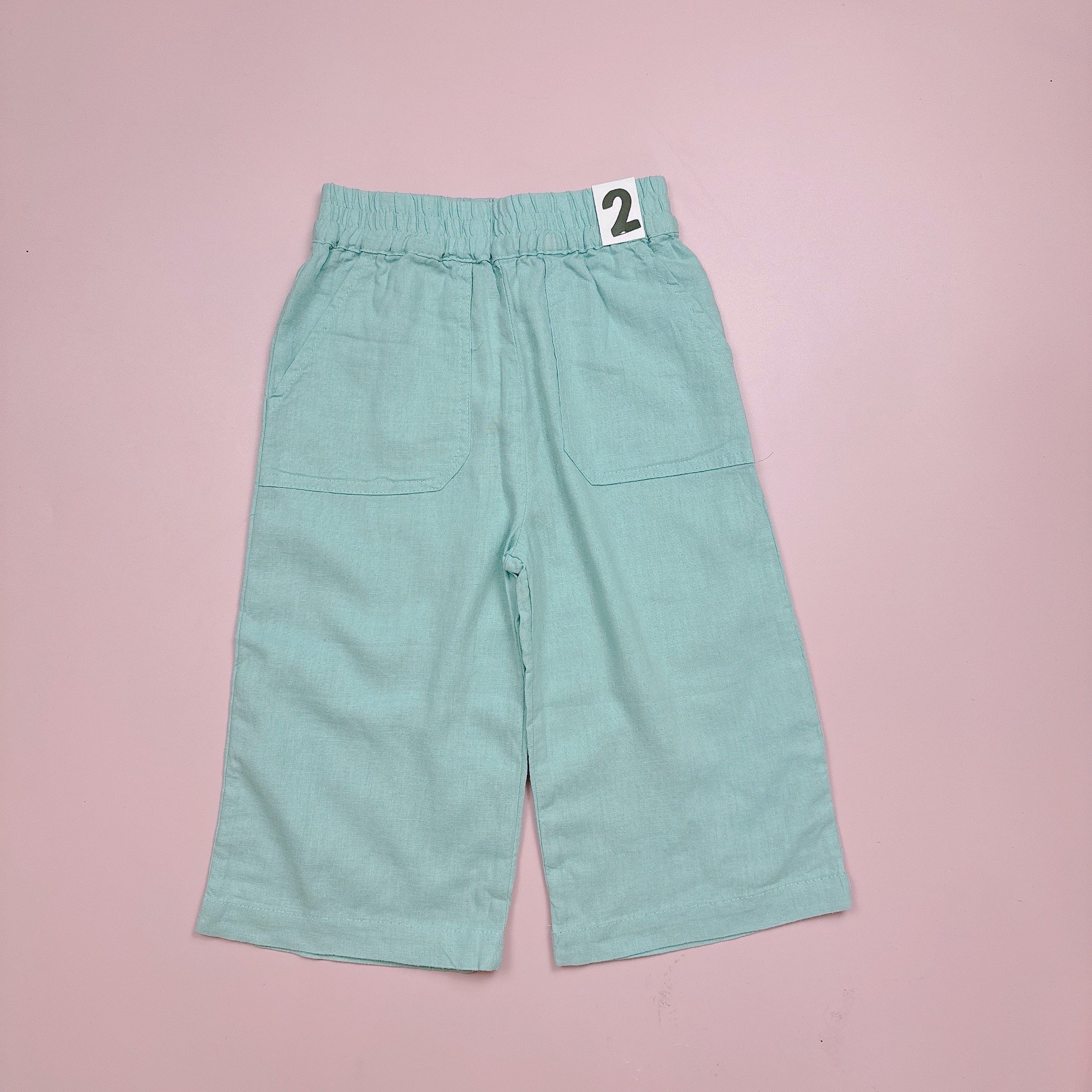 Quần dài ống suông vải linen Cotton On dư xịn nhiều màu BG size 2-10y