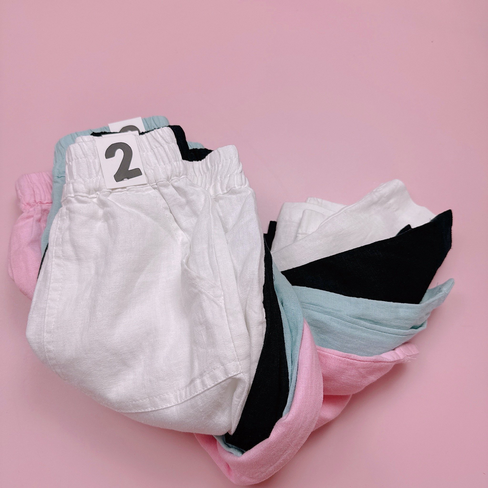 Quần dài ống suông vải linen Cotton On dư xịn nhiều màu BG size 2-10y