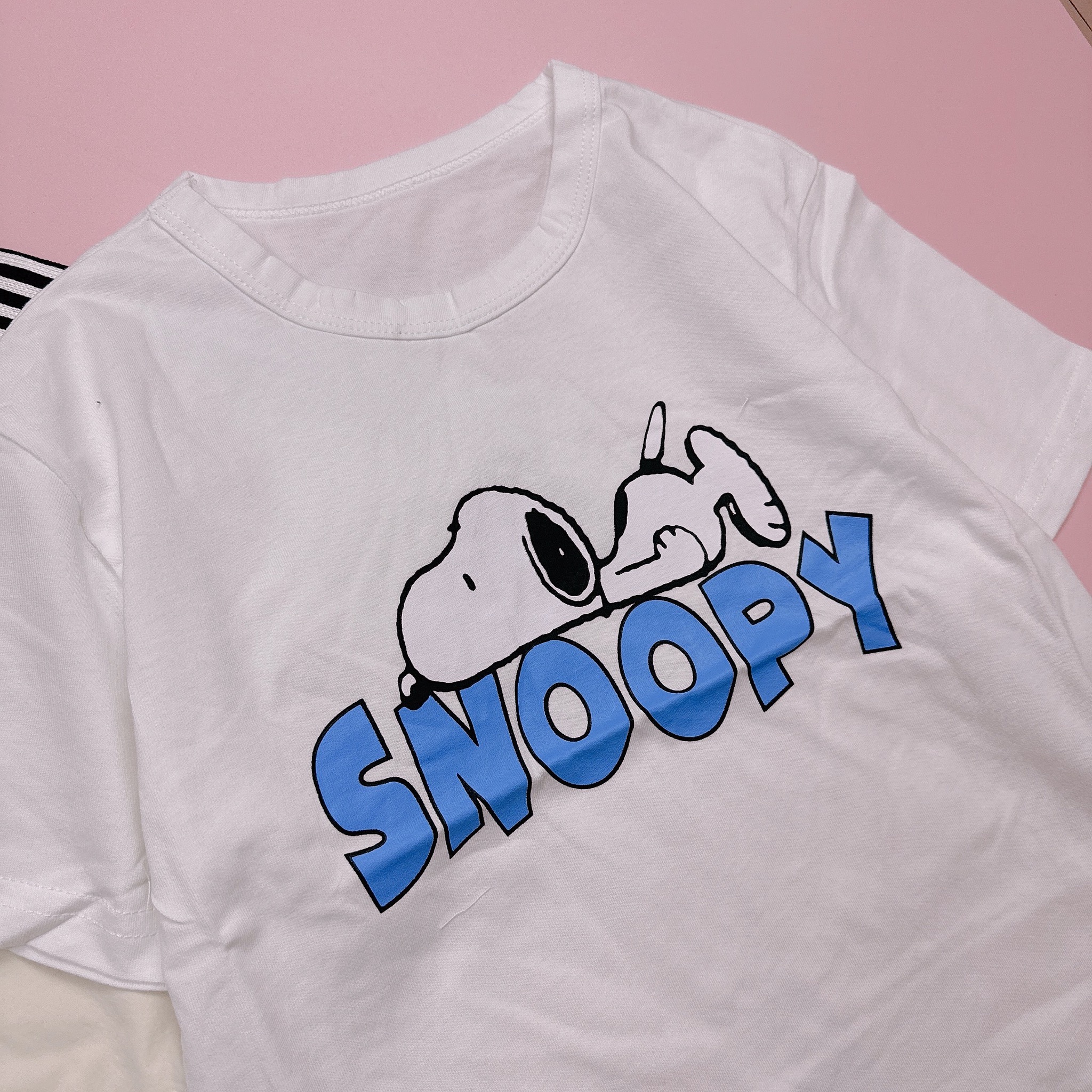 Set 2ct Snoopy áo cotton cộc tay + áo khoác gió BT size 90-150