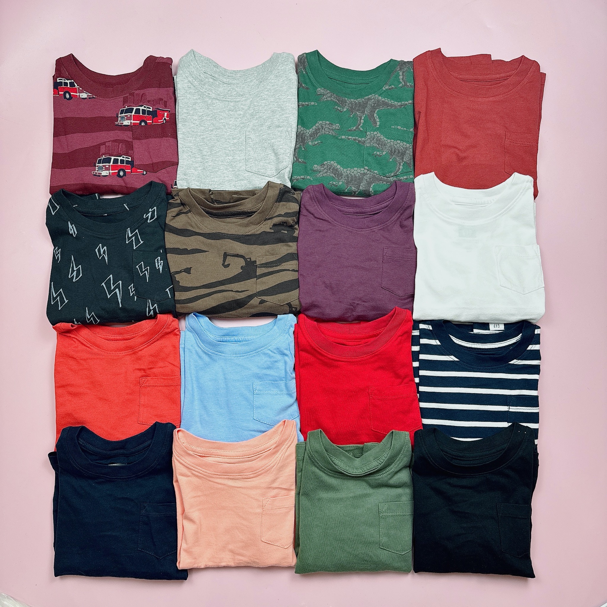Áo cotton Baby Gap nhiều hình Bé Trai size 3 - 5y