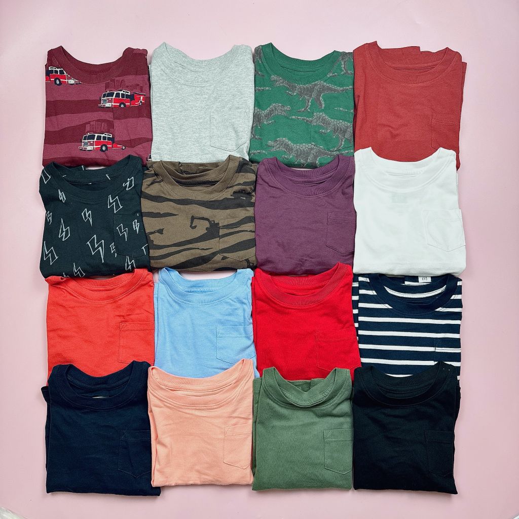 Áo cotton Baby Gap nhiều hình Bé Trai size 3 - 5y
