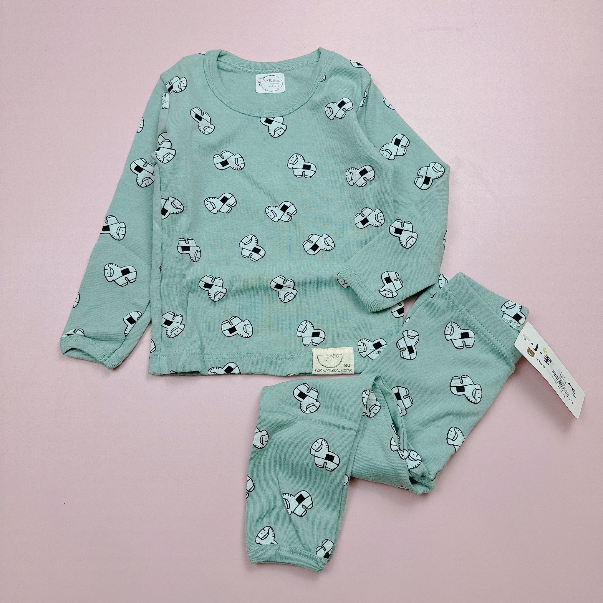 Bộ cotton nhiều hình Bé Trai Bé Gái size 90 - 130 - Bảng màu 1