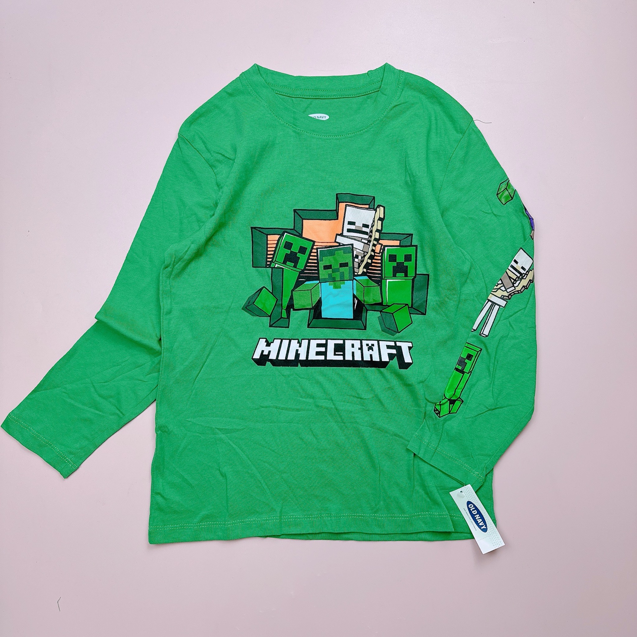 Áo cotton ONV nhiều hình MineCraft size 4 - 18y (form to)