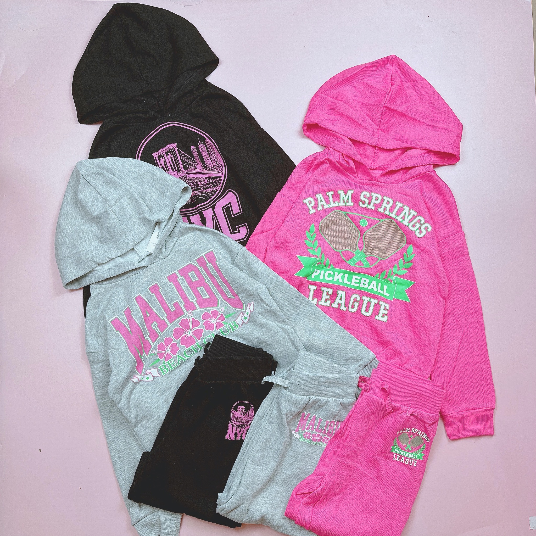 Bộ nỉ bông mỏng mềm Forever Me 3 màu Bé Gái size 5 - 18y
