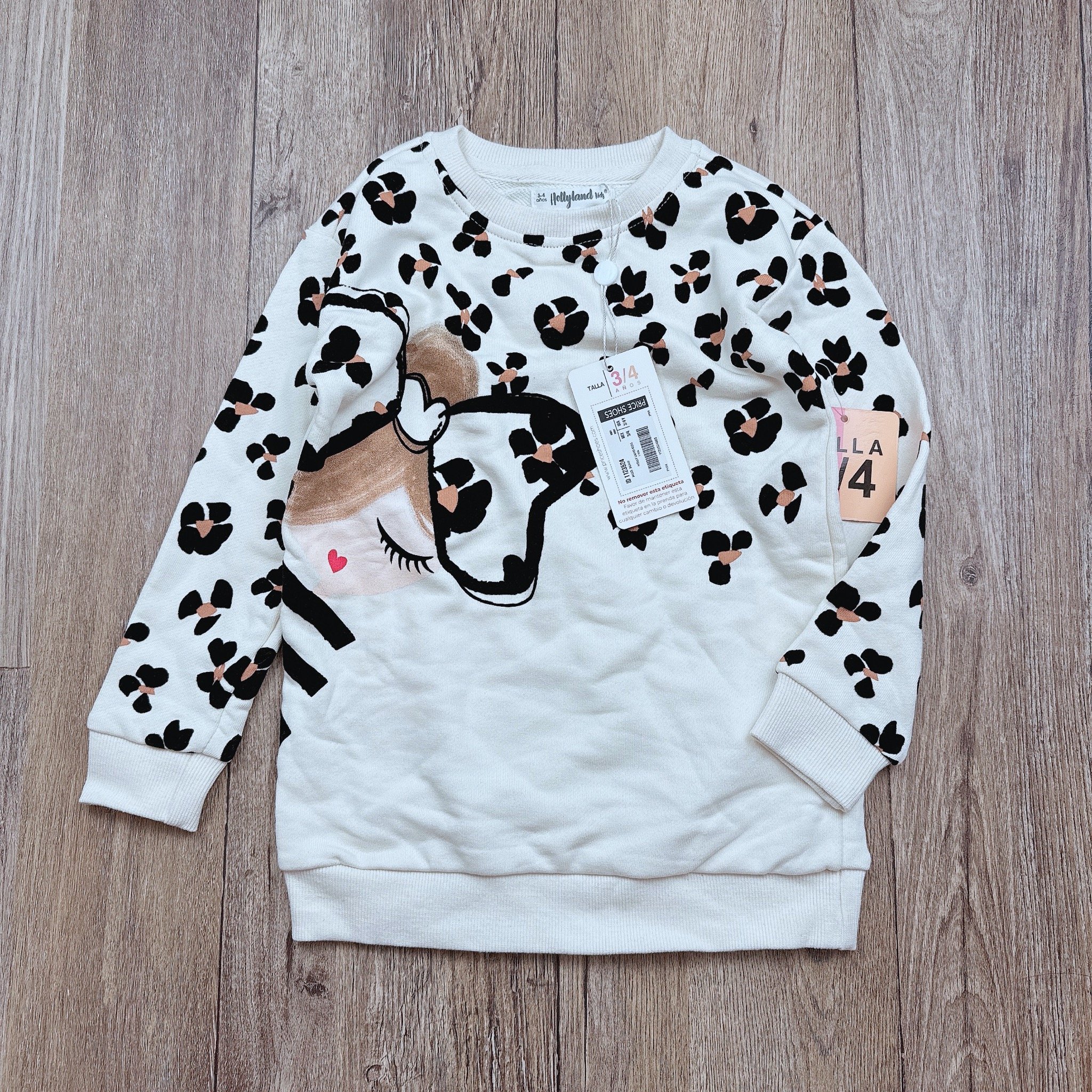 Áo nỉ da cá Hollyland kids dư xịn nhiều màu cho bé gái size 3-12y