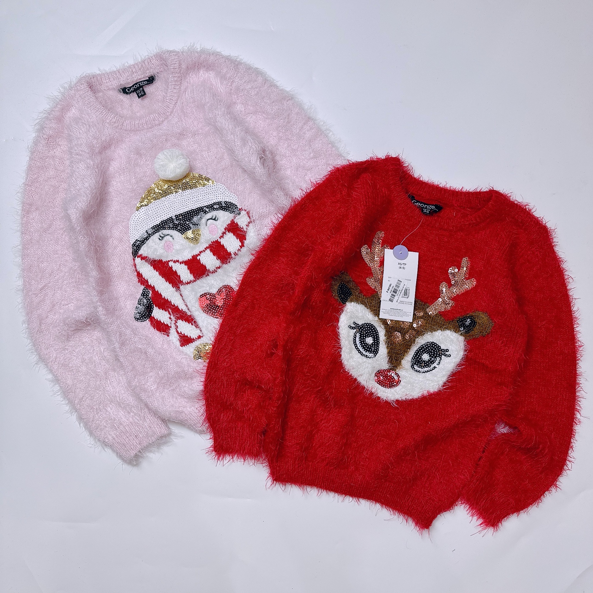 Áo len George dư xịn Noel nhiều màu cho bé size 5-16y