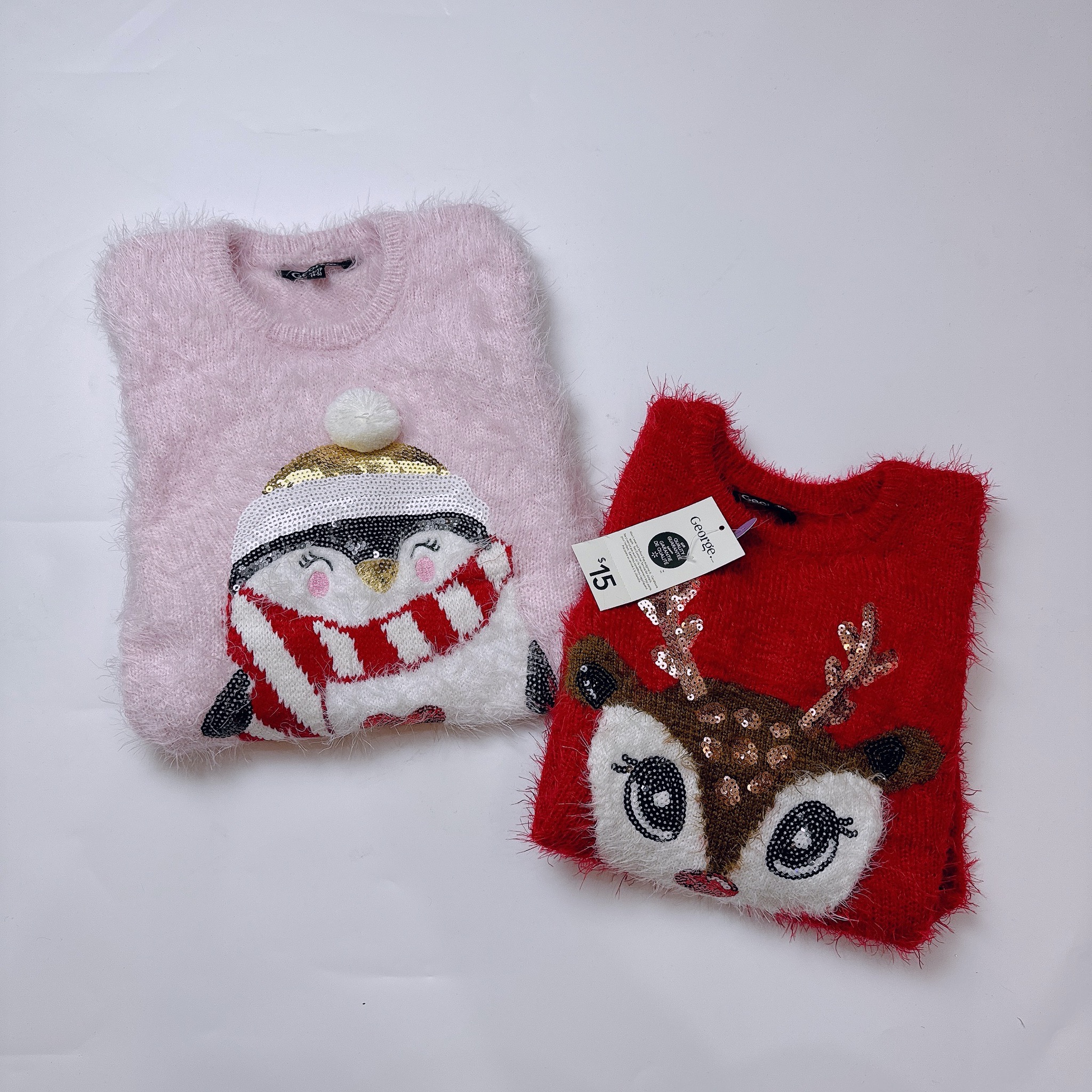 Áo len George dư xịn Noel nhiều màu cho bé size 5-16y