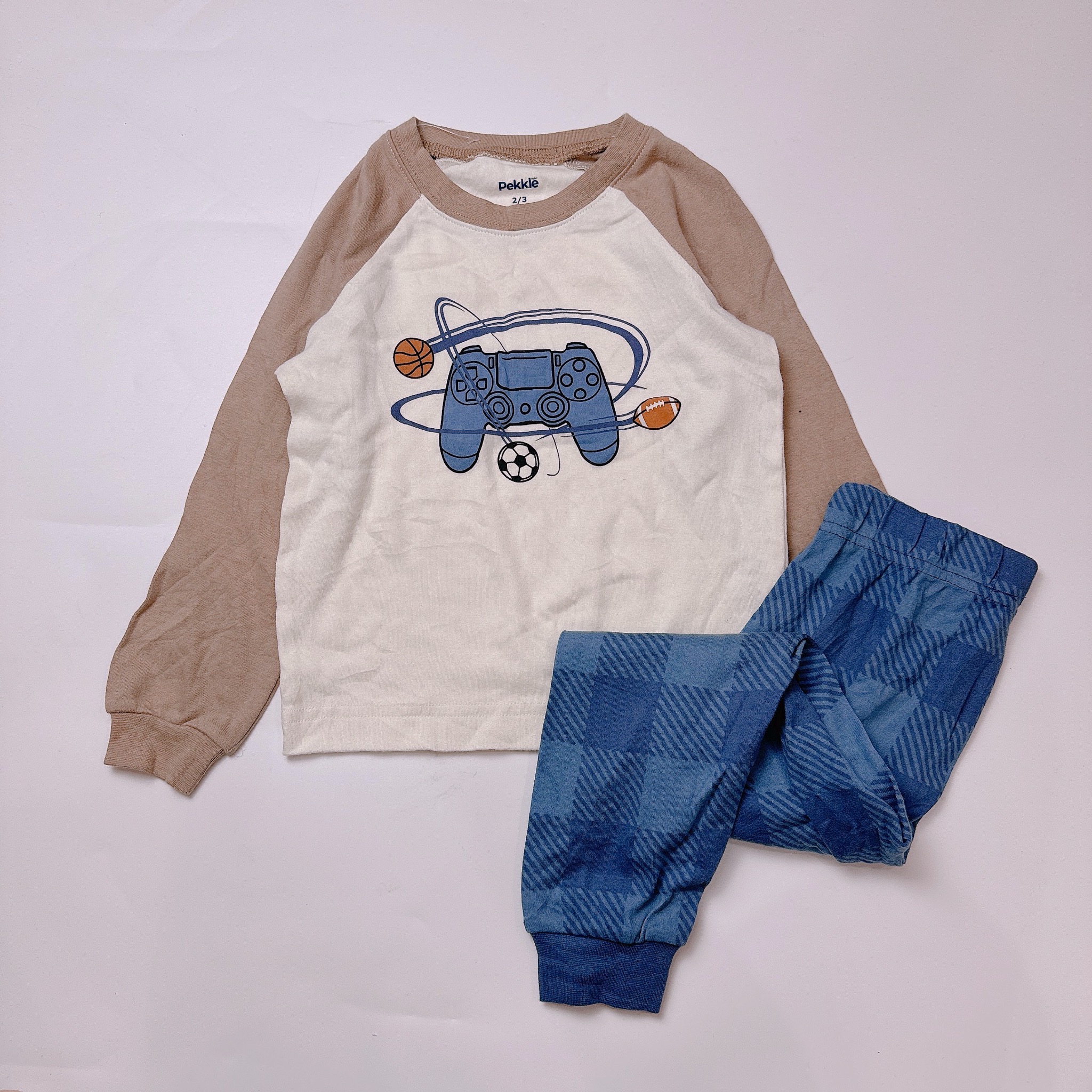 Bộ cotton Pekkle dư xịn bé trai size 2-12y