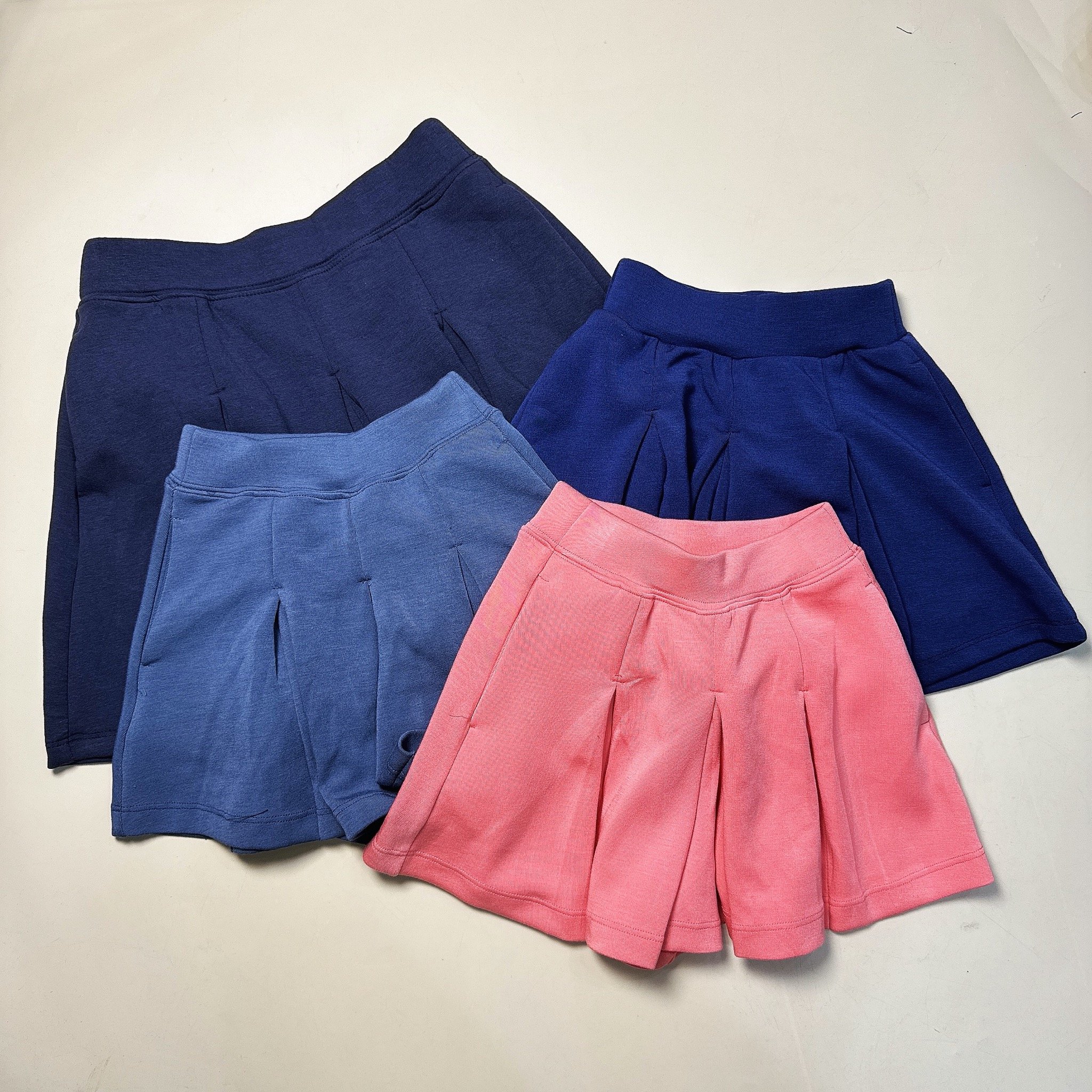 Quần váy xếp ly vải thun mềm nhiều màu cho bé gái size 110-160