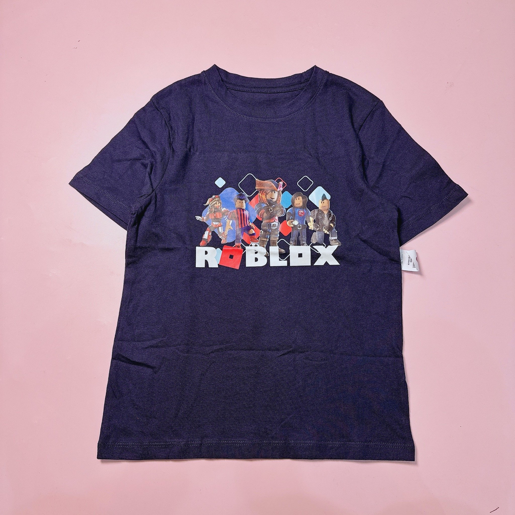 Áo cotton ONV hoạ tiết Roblox, Minecraft nhiều màu cho bé trai size 5-18y