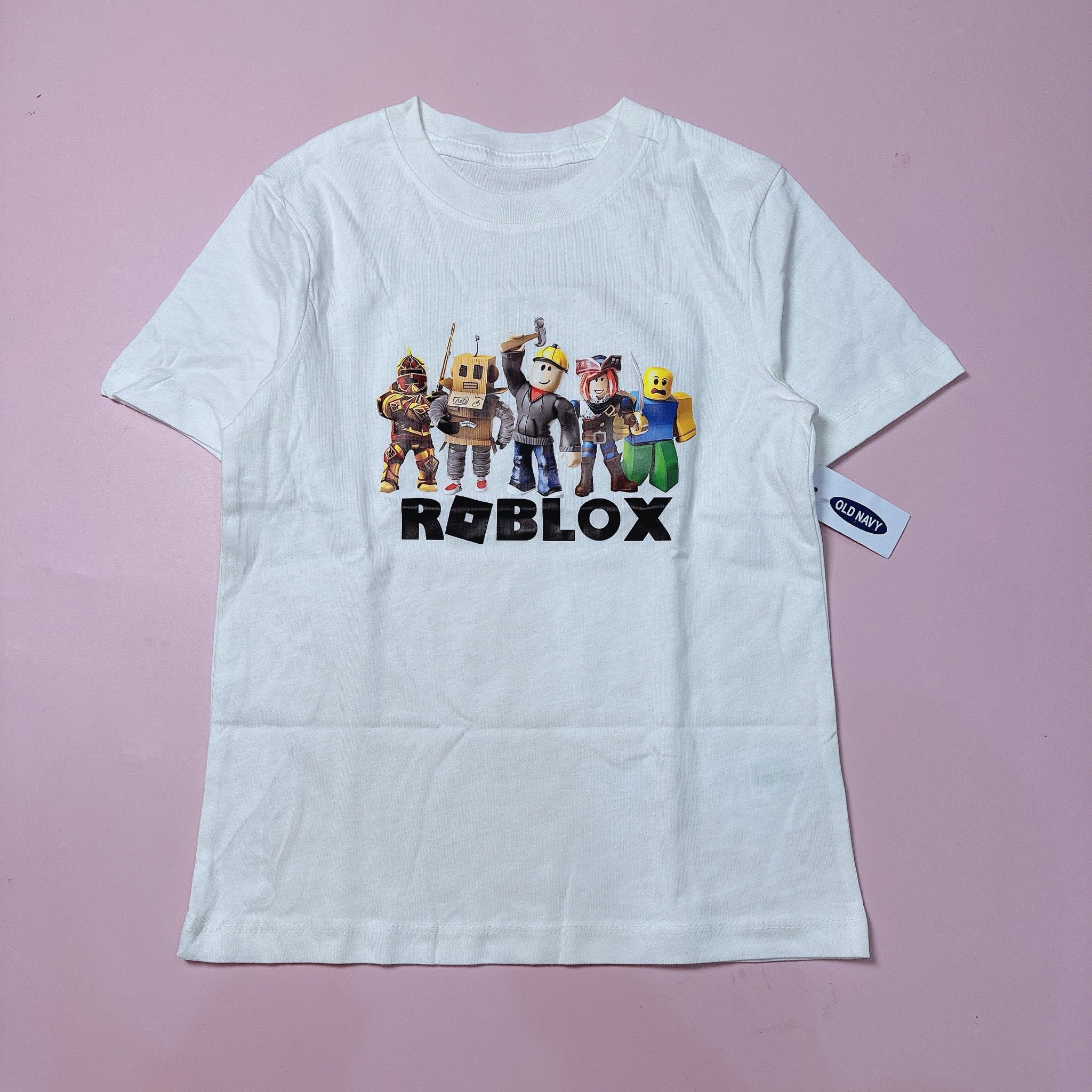Áo cotton ONV hoạ tiết Roblox, Minecraft nhiều màu cho bé trai size 5-18y
