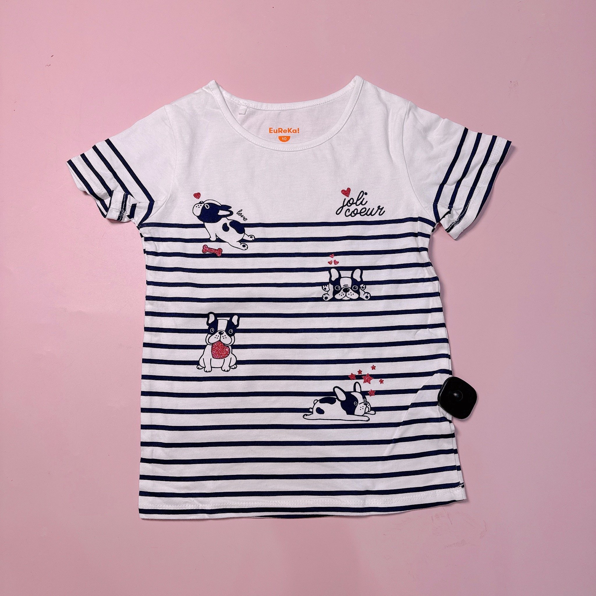 Áo cotton Eureka kẻ nhiều màu cho bé gái size 2-16y