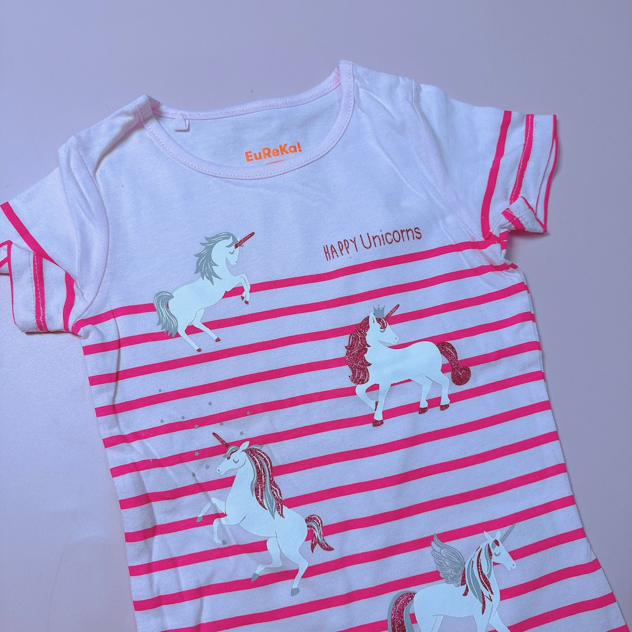 Áo cotton Eureka kẻ nhiều màu cho bé gái size 2-16y