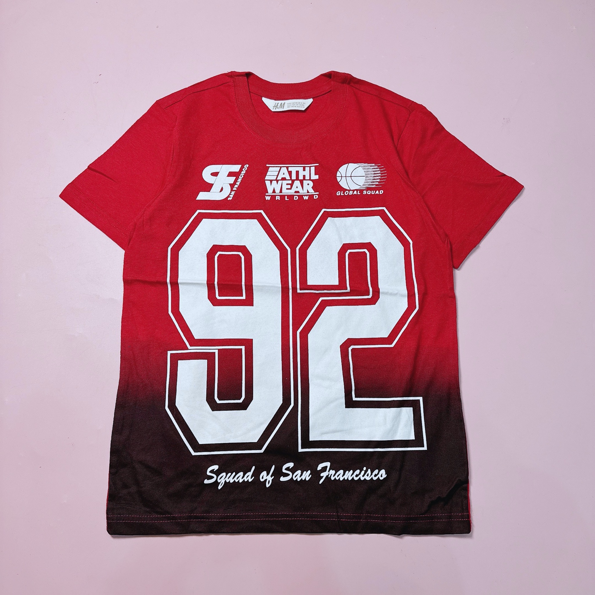 Áo cotton HM dòng đại nhiều màu cho bé trai size 8-14y