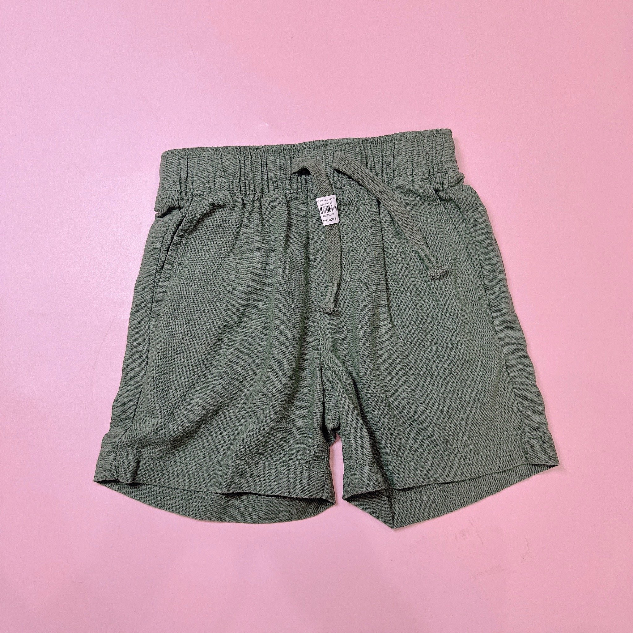 Quần short vải linen PDL dư xịn nhiều màu cho bé size 86-164