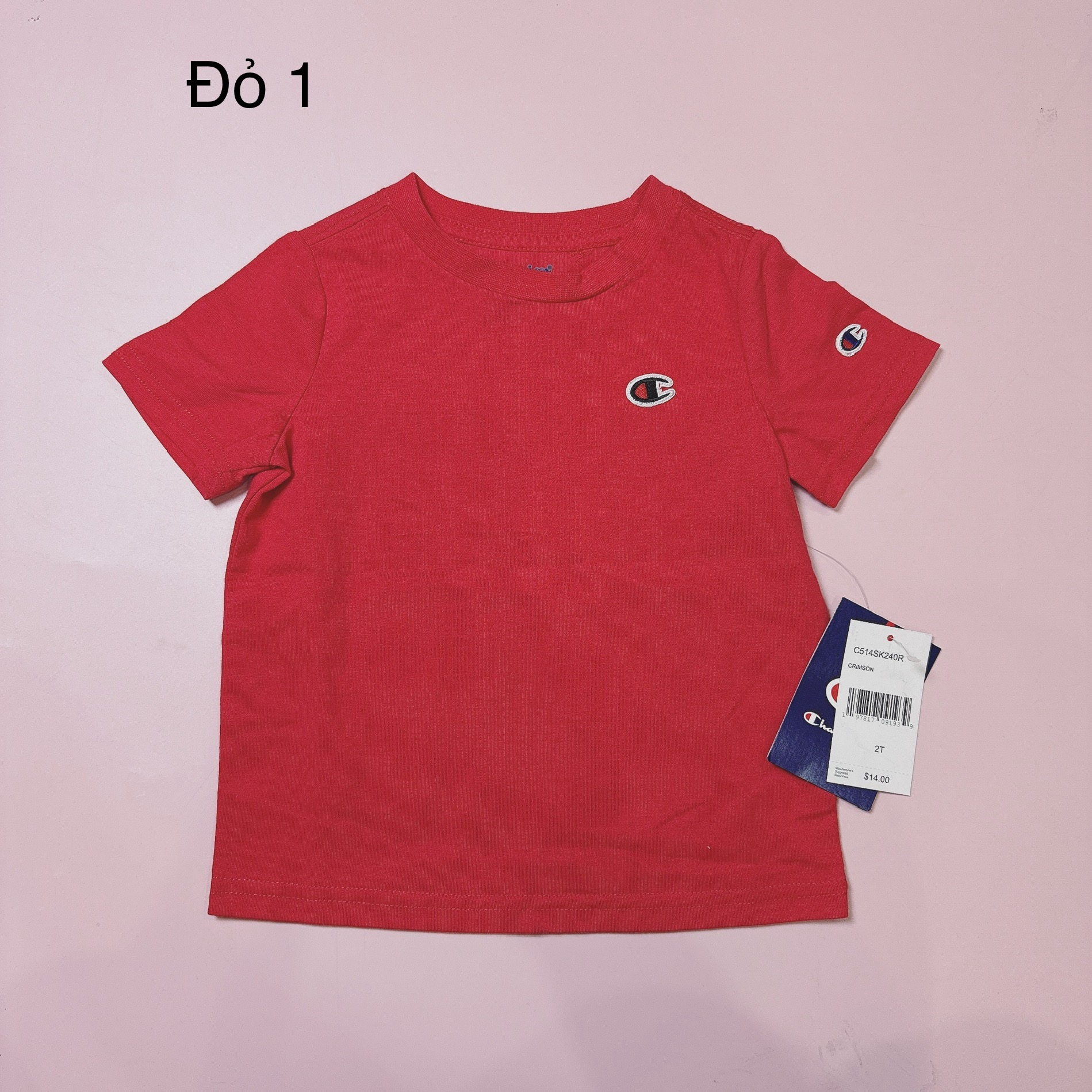Áo cotton Cham.pion dư xịn nhiều màu cho bé trai size 2-16y