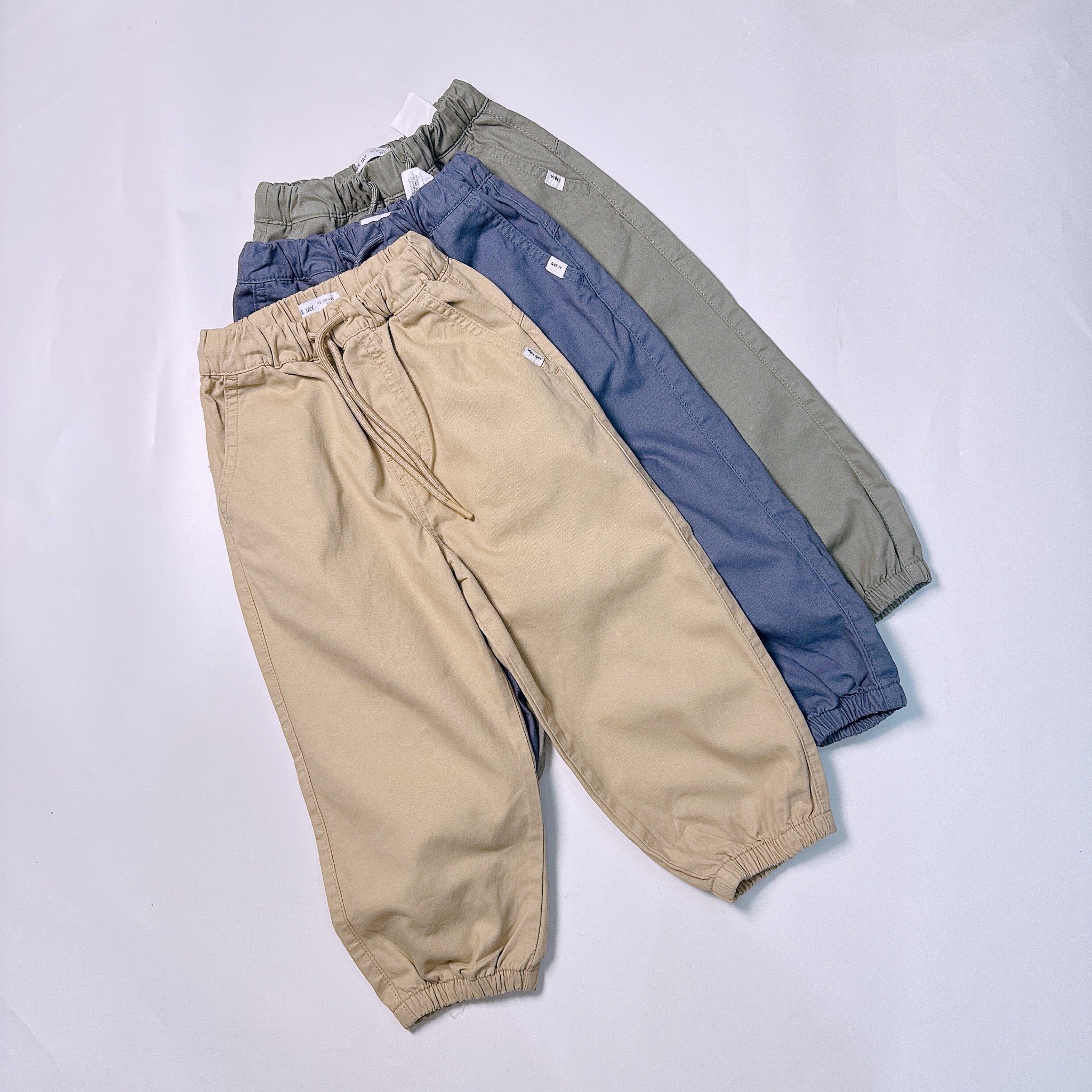 Quần jogger kaki GGJJ dư xịn vải kaki mềm cho bé size 2-8y